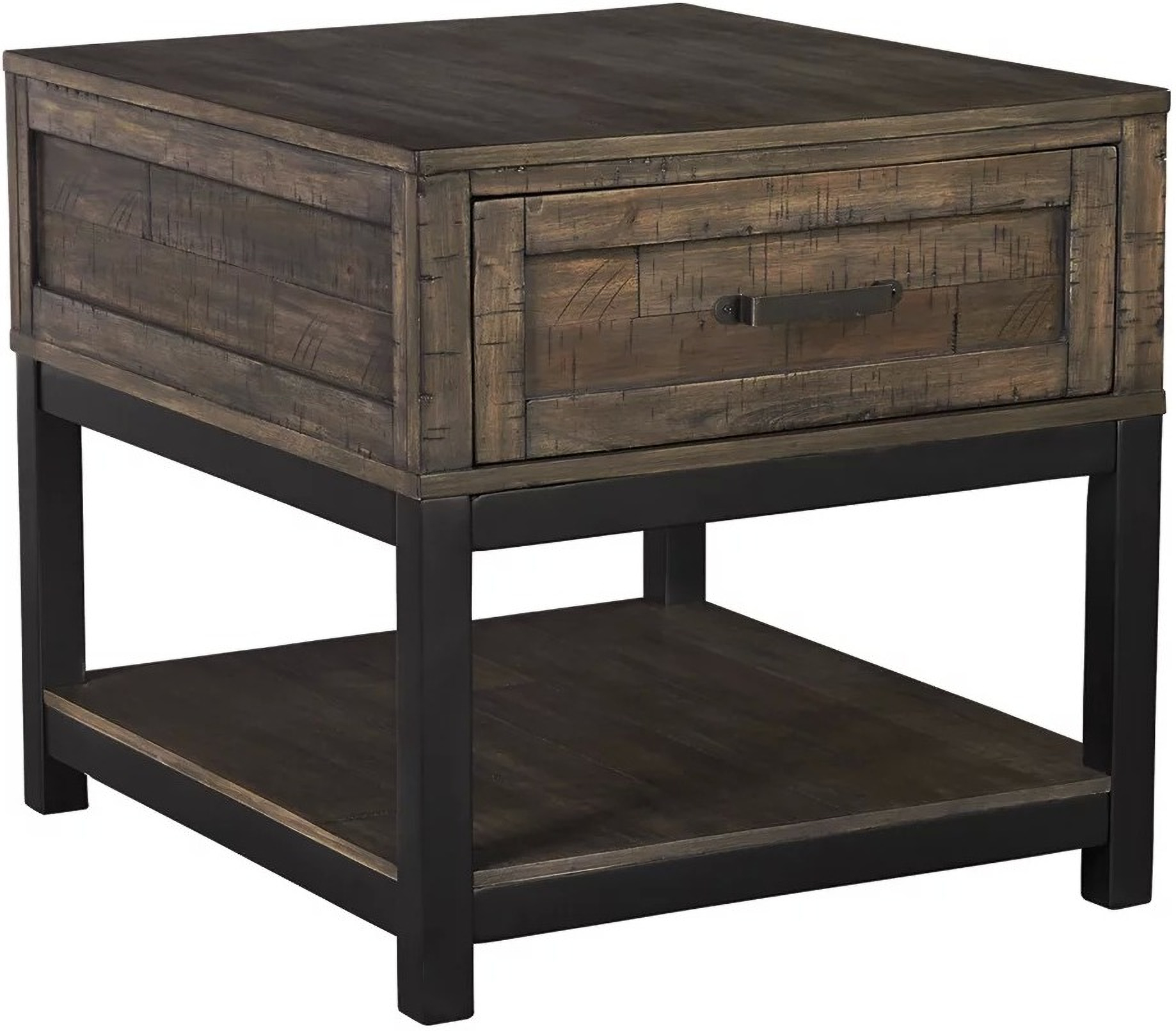 Johurst Grayish Brown End Table 1StopBedrooms.