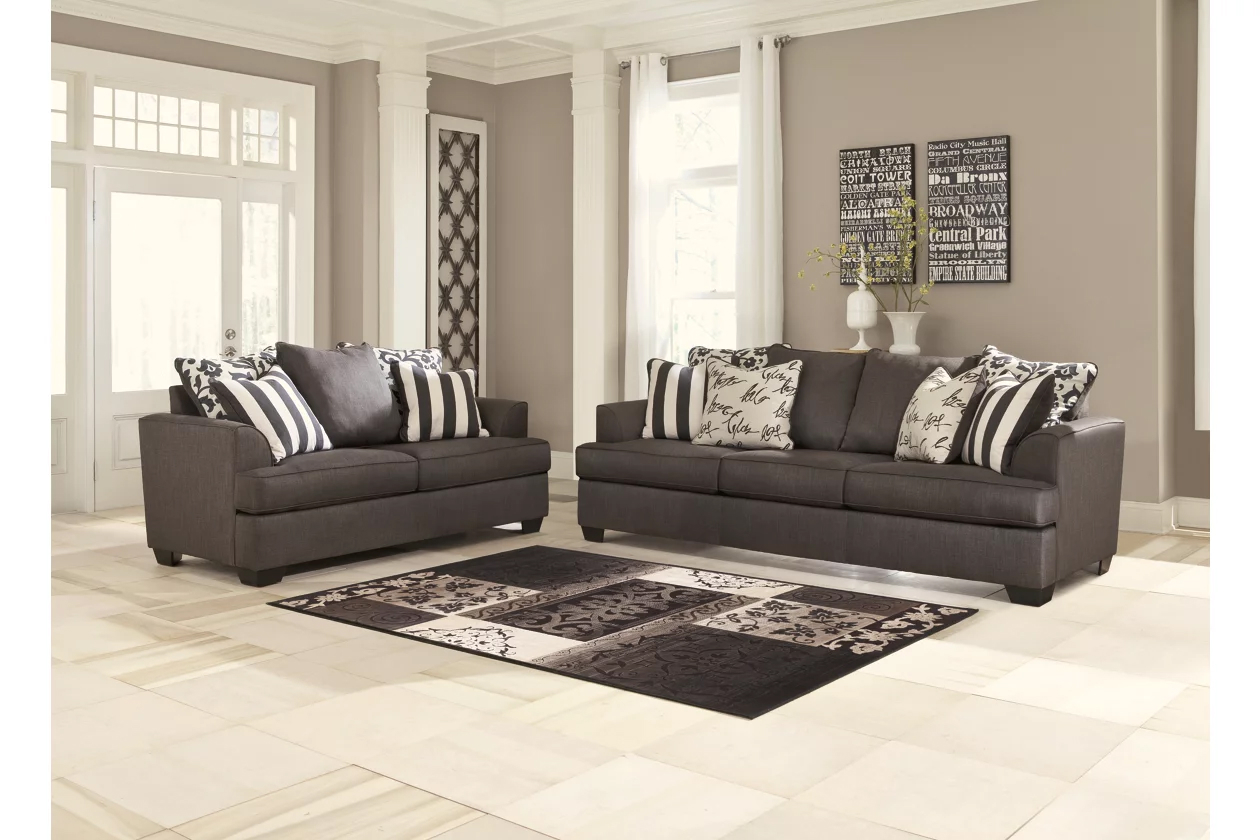 levon charcoal living room set