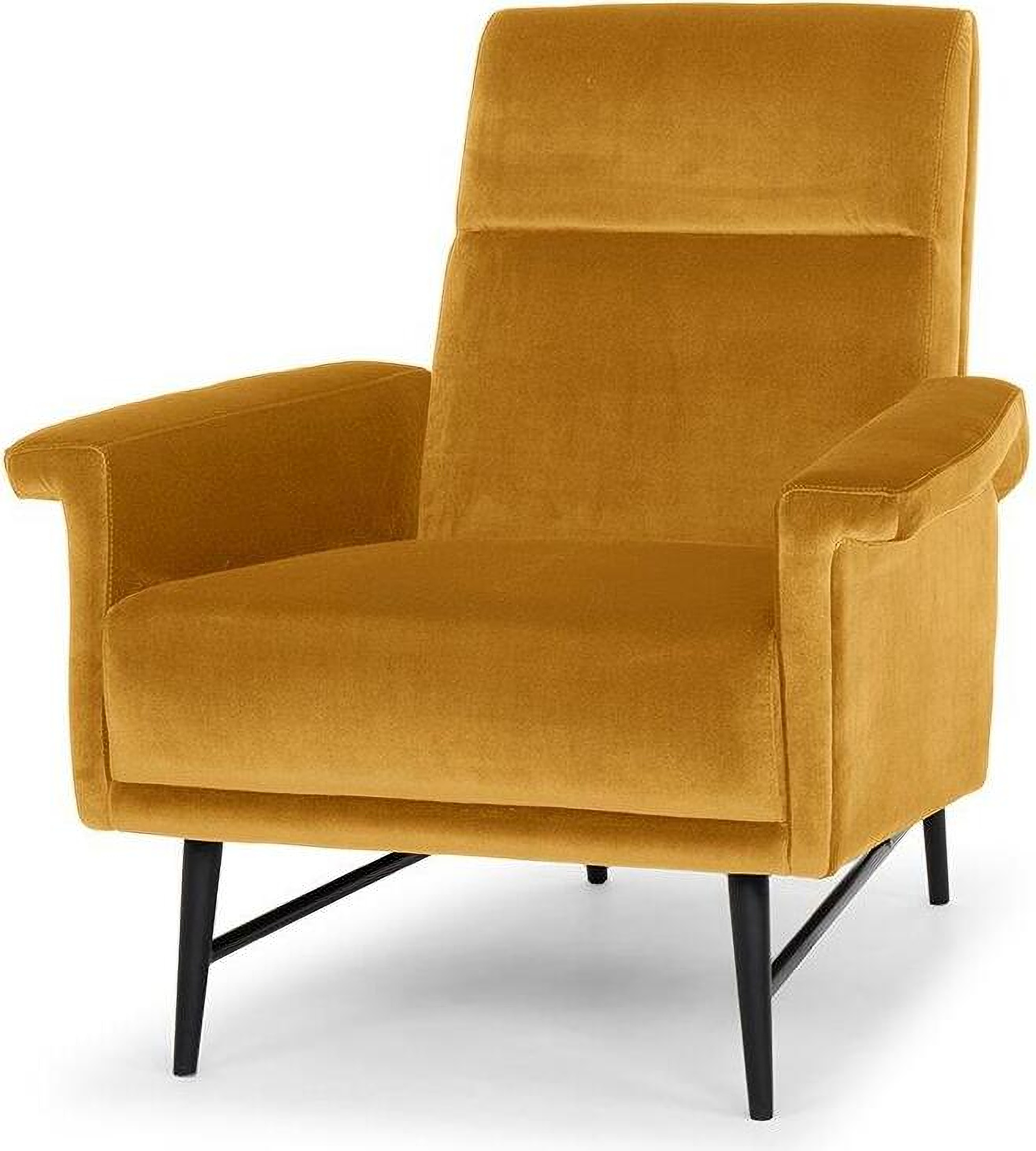 Mathise Mustard Fabric Occasional Chair 1StopBedrooms.