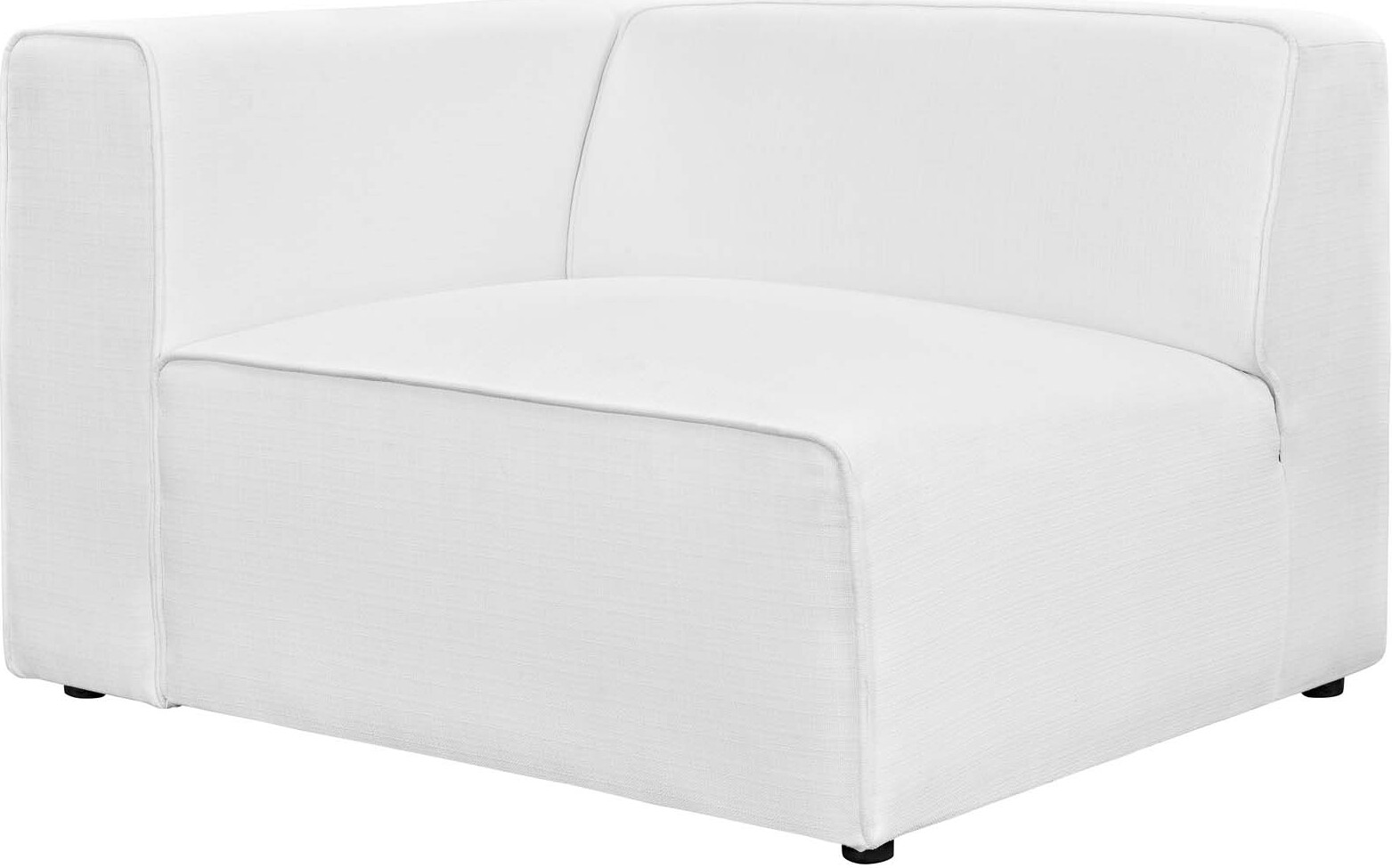Mingle White Fabric Left Facing Sofa Eei 2720 Whi 1stopbedrooms