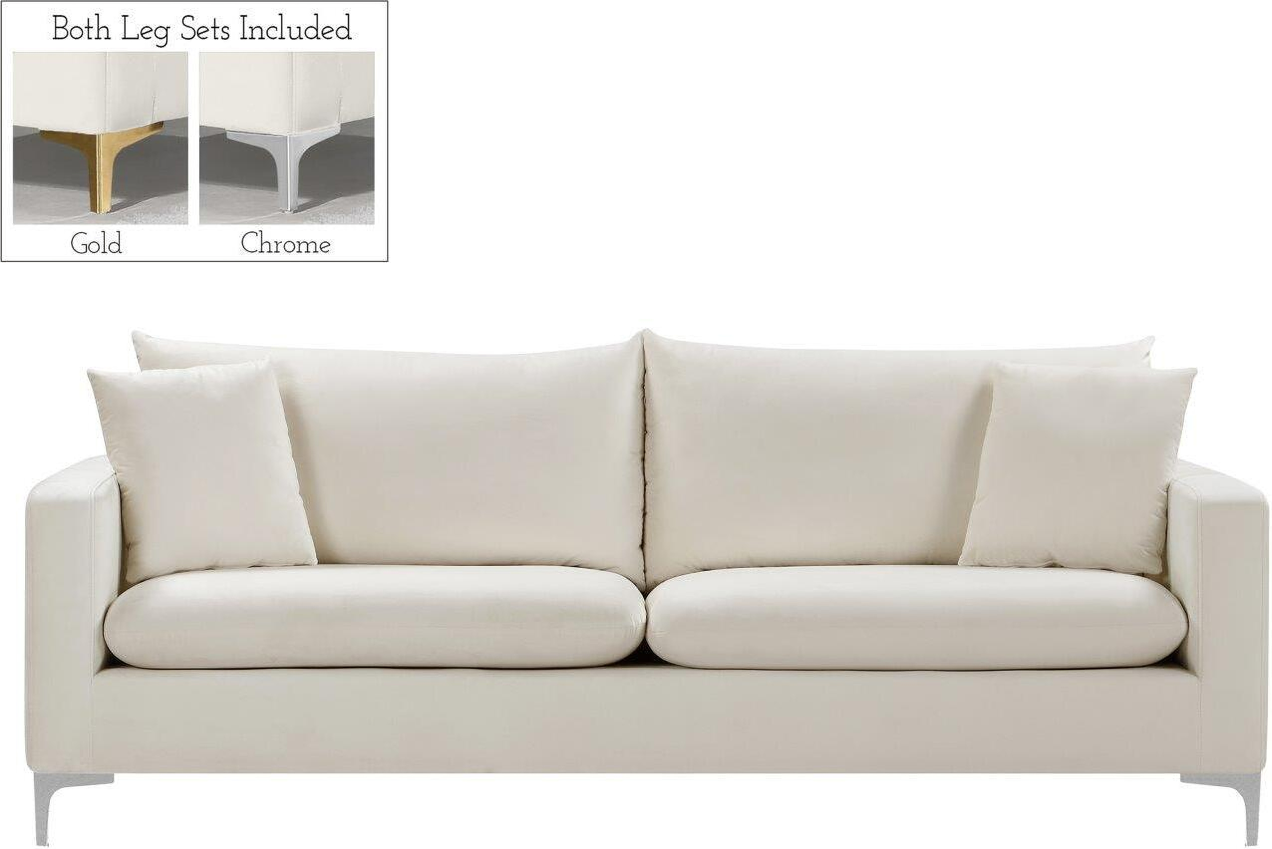 Naomi Cream Velvet Sofa 1stopbedrooms Bharat lifestyle fabric 3 + 1 + 1 cream sofa set. naomi cream velvet sofa