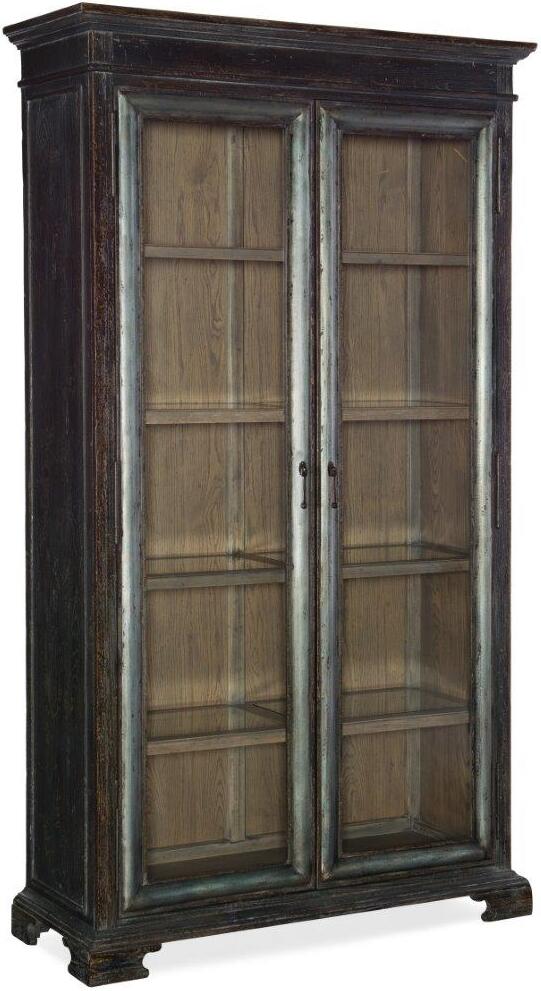 Beaumont Dark Wood Display Cabinet 1stopbedrooms