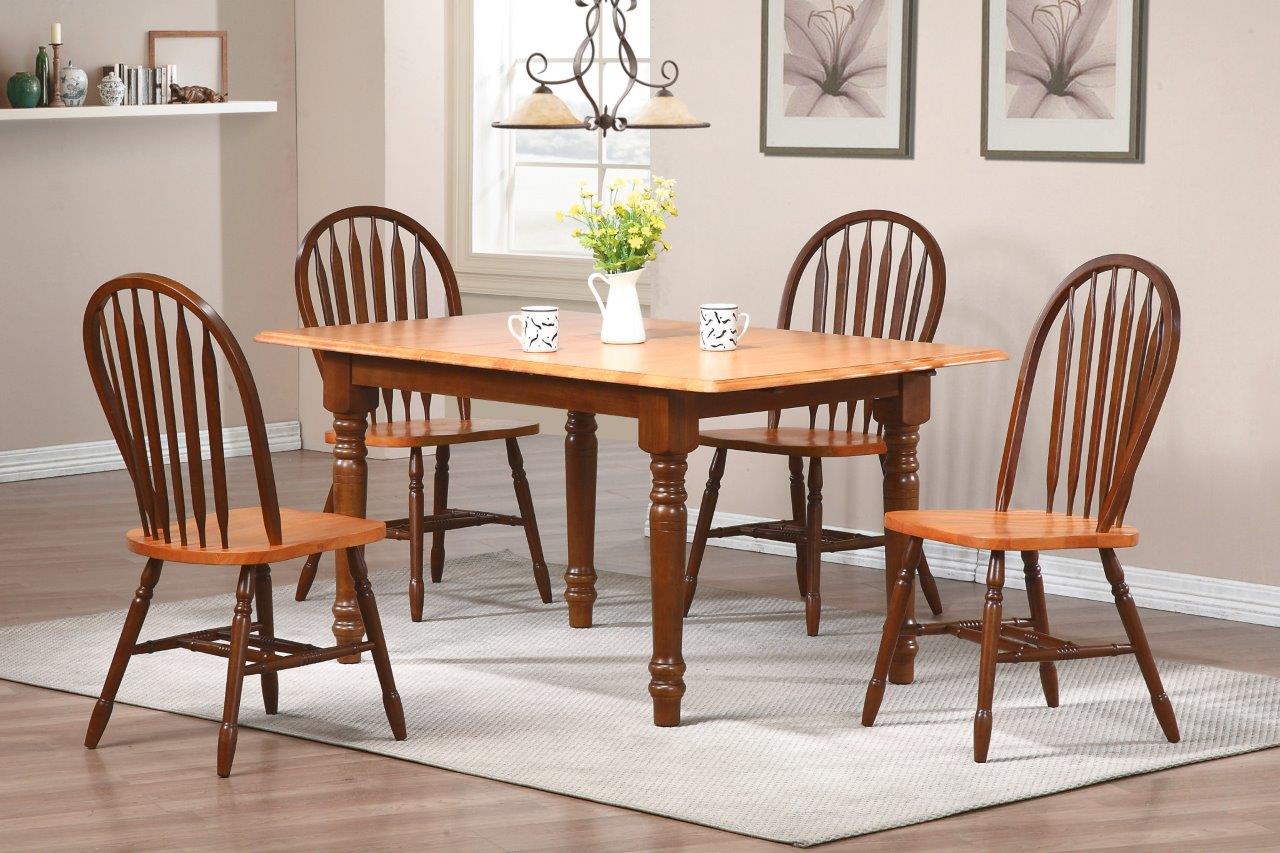 oak arrowback dining room chairs