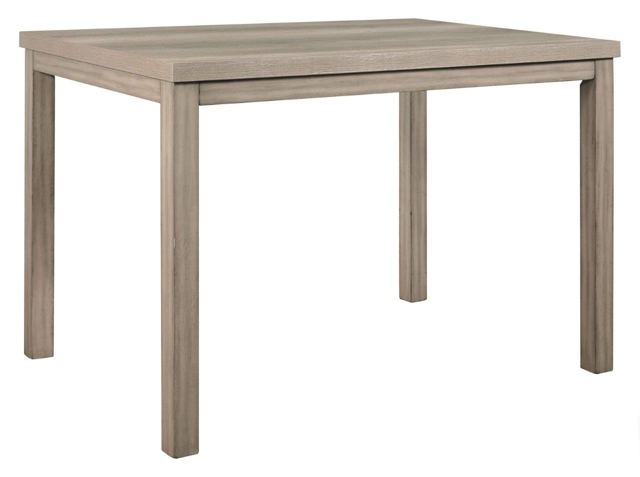 Oakwood Beige 52 Inch Leg Counter Height Dining Table