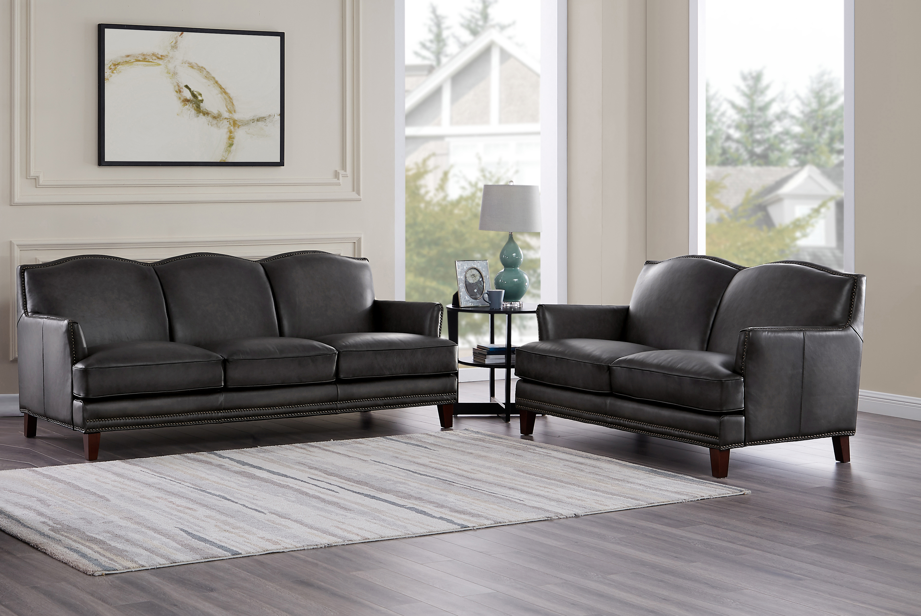 oliver & james metropolitan brown oxford leather sofa