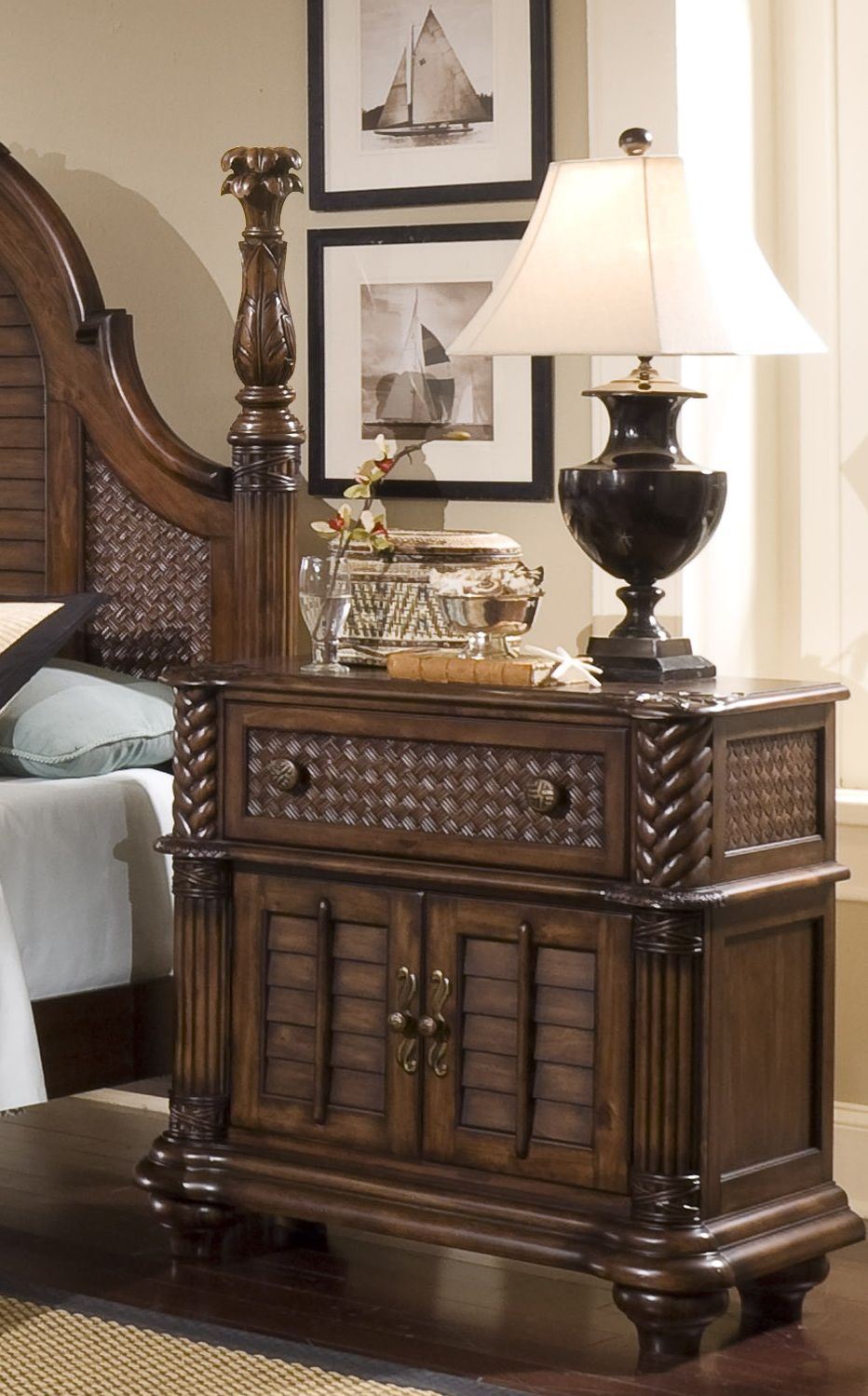 braxton shoe cabinets on Palm Court Ii Coco Brown Poster Bedroom Set 1stopbedrooms