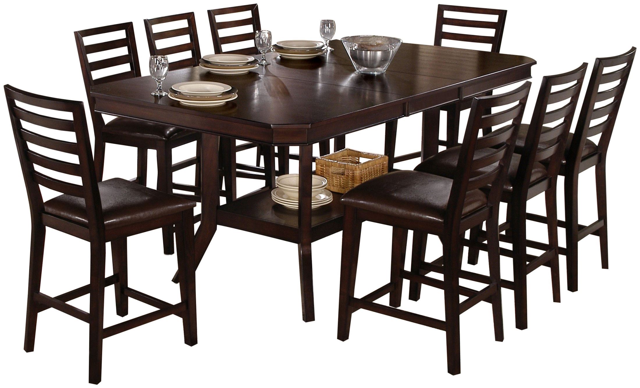 Bobbie Dark Espresso Counter Height Dining Table ...
