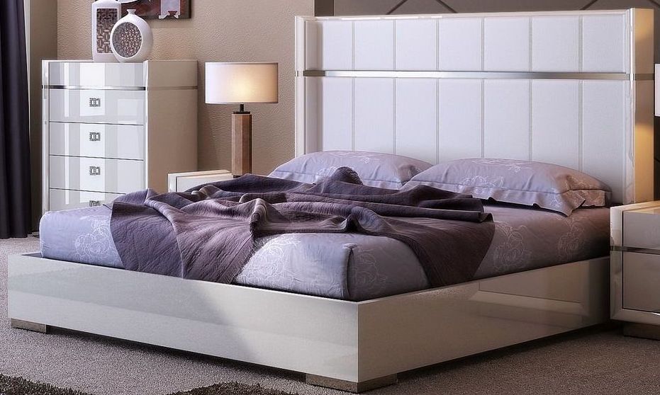 Paris Light Gray Platform Bedroom Set - 1StopBedrooms.