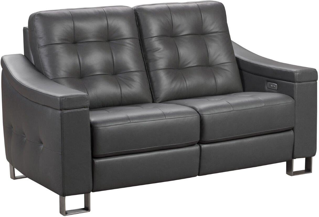 Parker Tufted Leather Power Reclining Living room Set ...
