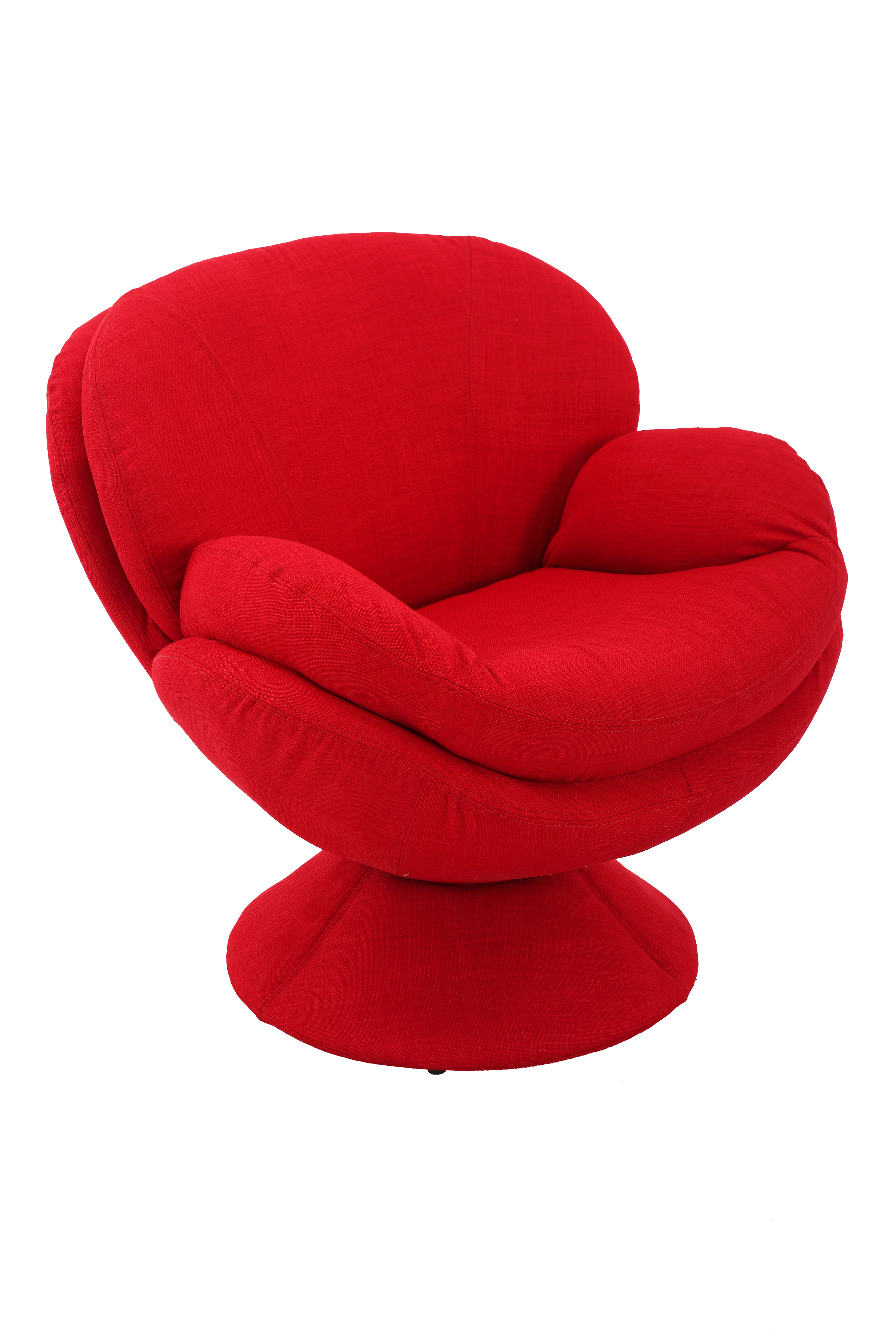 egg accent chair on Port Leisure Accent Chair In Red Fabric 1stopbedrooms