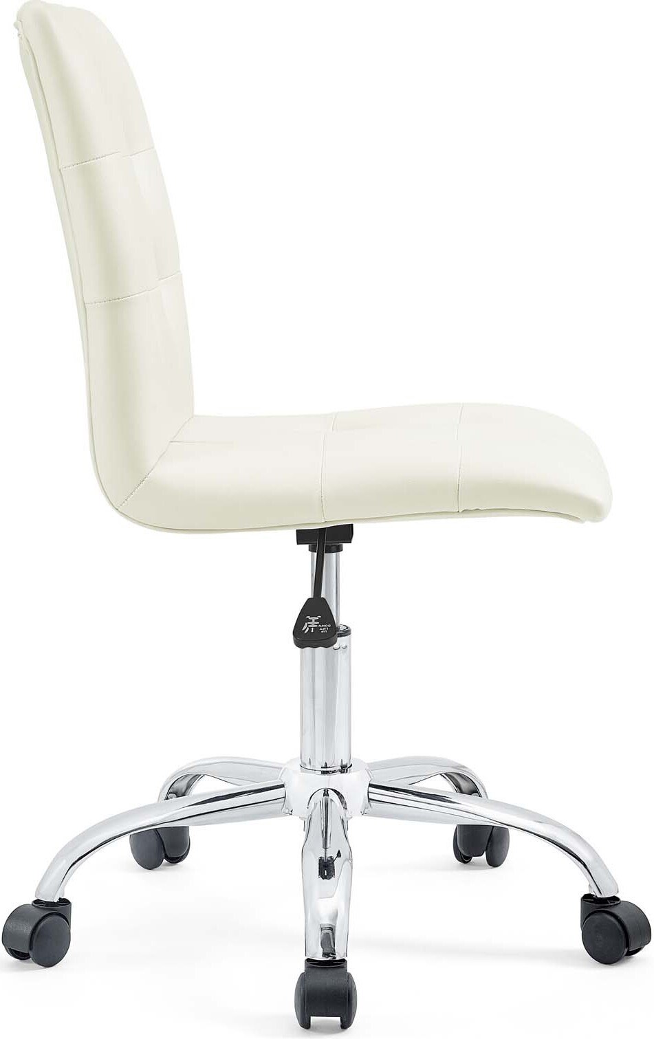 Prim White Armless Mid Back Office Chair EEI-1533-WHI ...