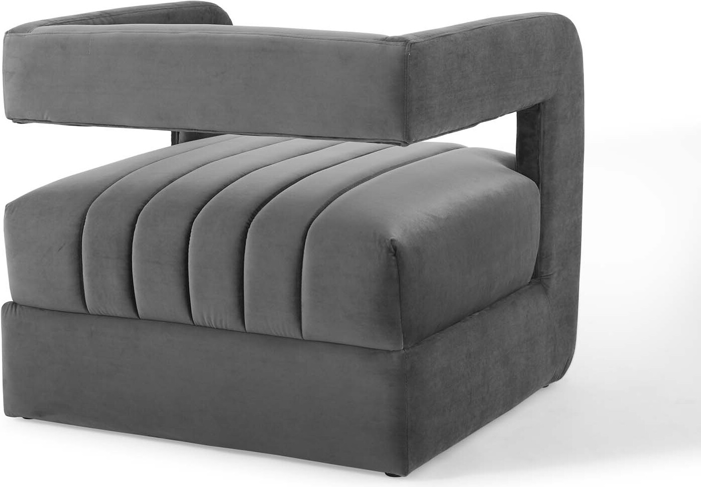 Range Charcoal Tufted Performance Velvet Accent Arm Chair Eei 3920