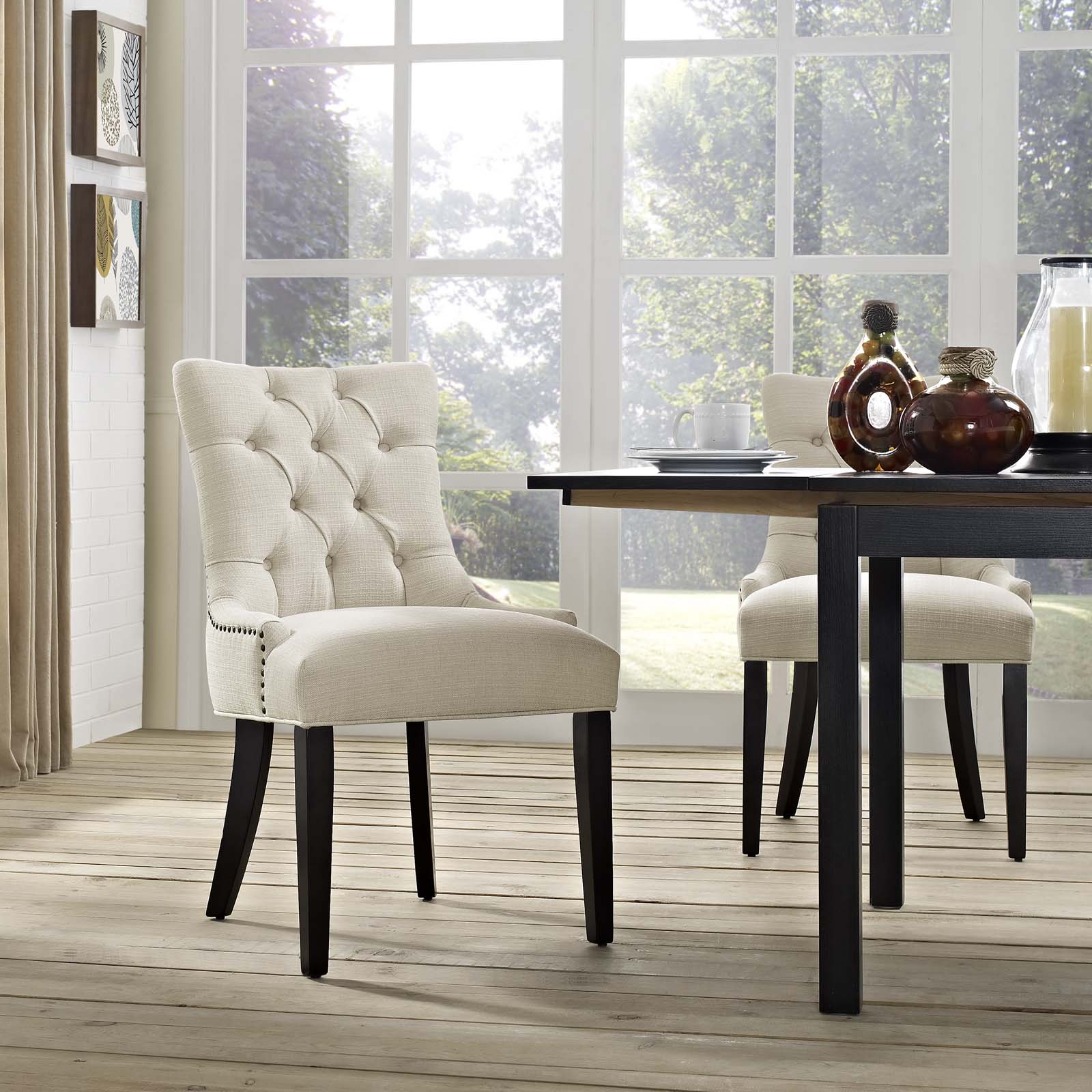 Azure Modway EEI-2223-AZU Regent Fabric Dining Chair