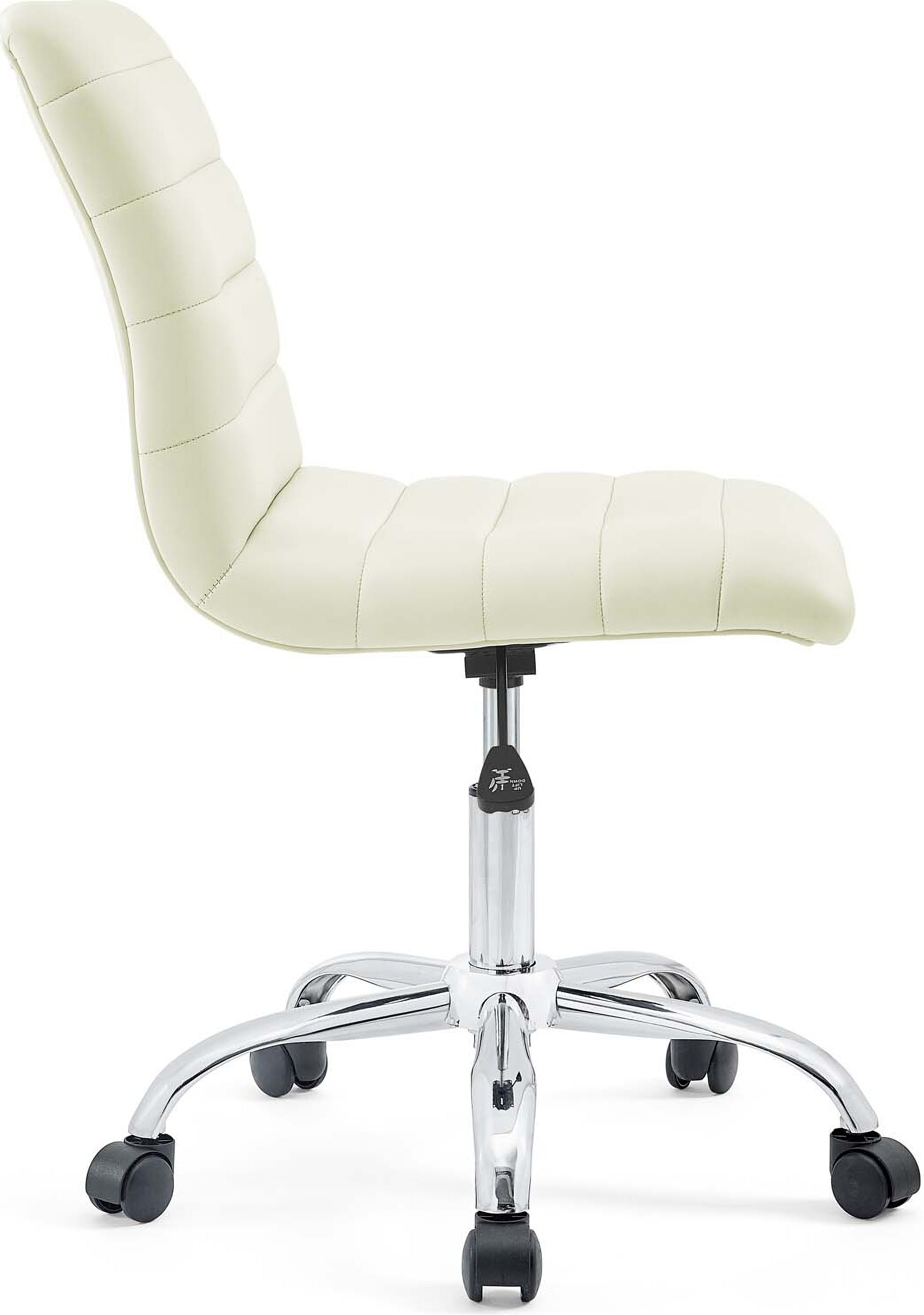 White Armless Office Chairs Propercase