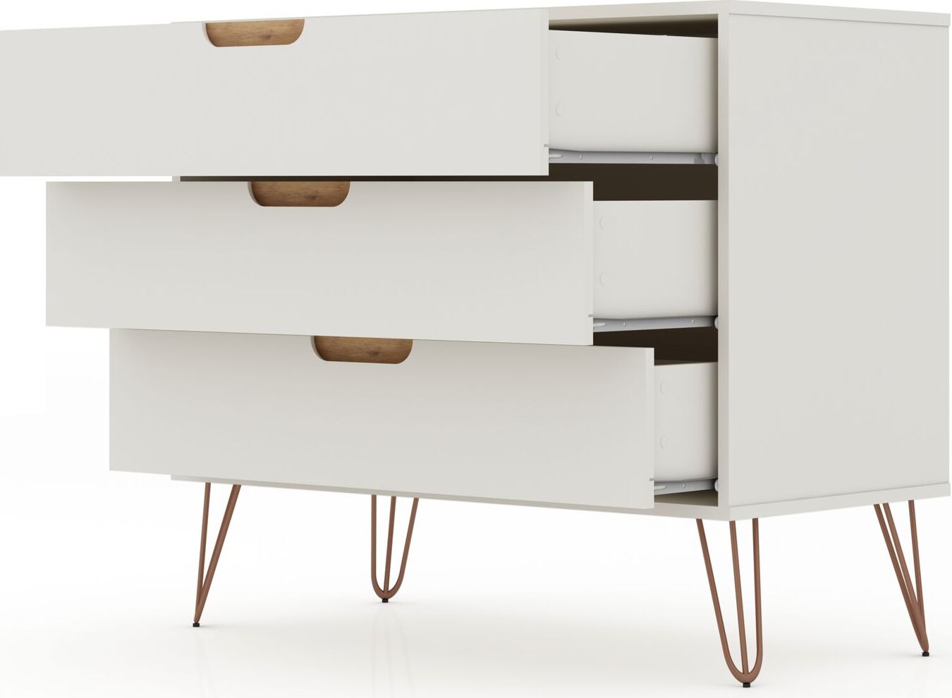 Rockefeller Mic Century - Modern Dresser And Nightstand ... Headboard, dresser, nightstands, the works.