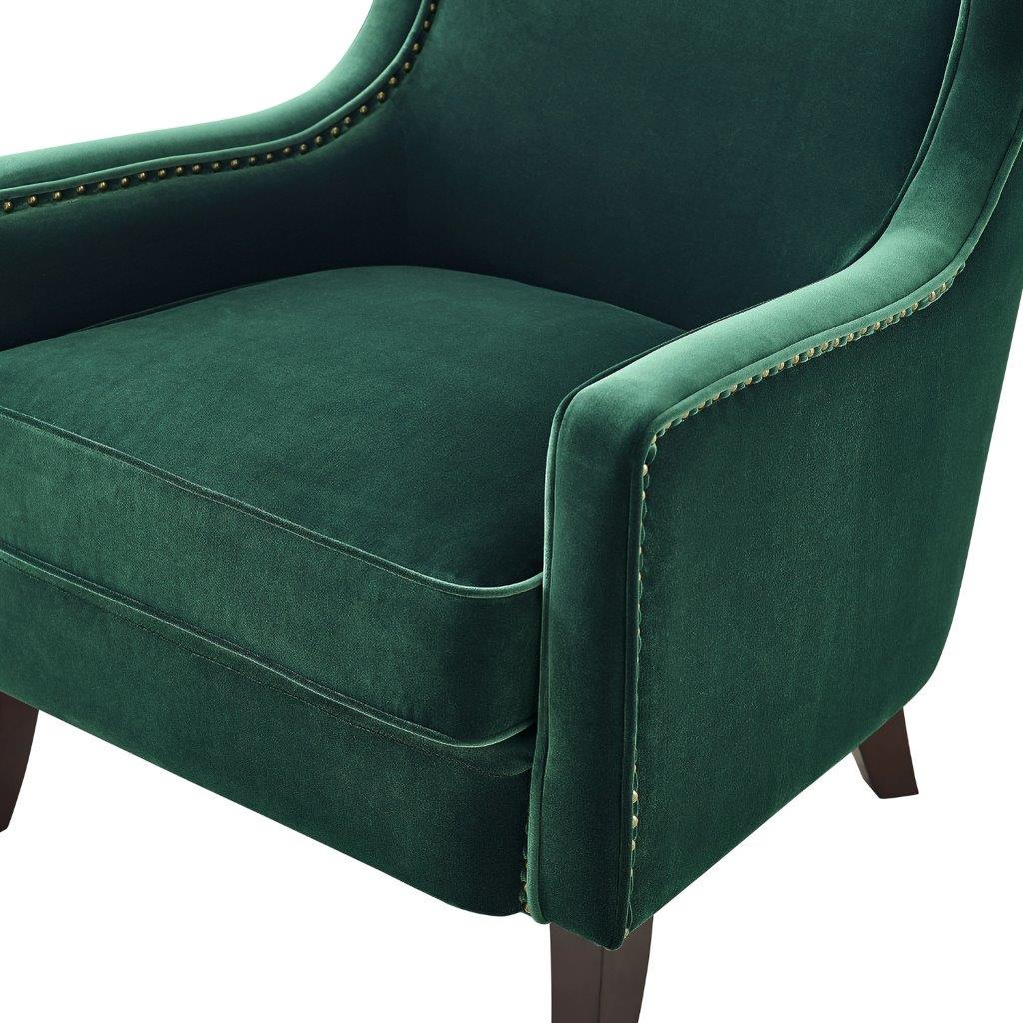 Rosco Green Velvet Accent Chair 1stopbedrooms
