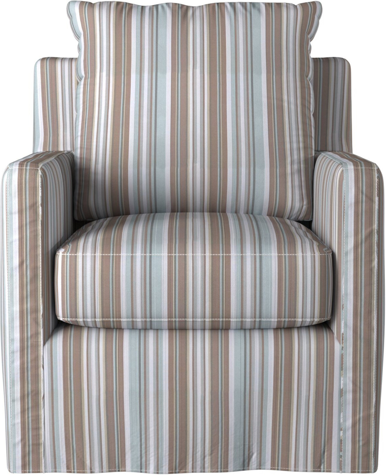 blue striped chair