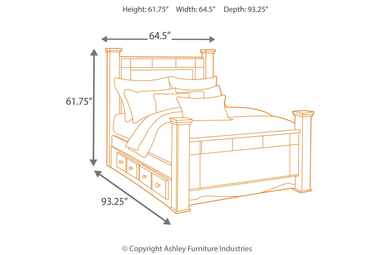 Shay Queen Poster Storage Bed 1stopbedrooms Shay Queen Poster Storage Bed, Shay King Poster Bed