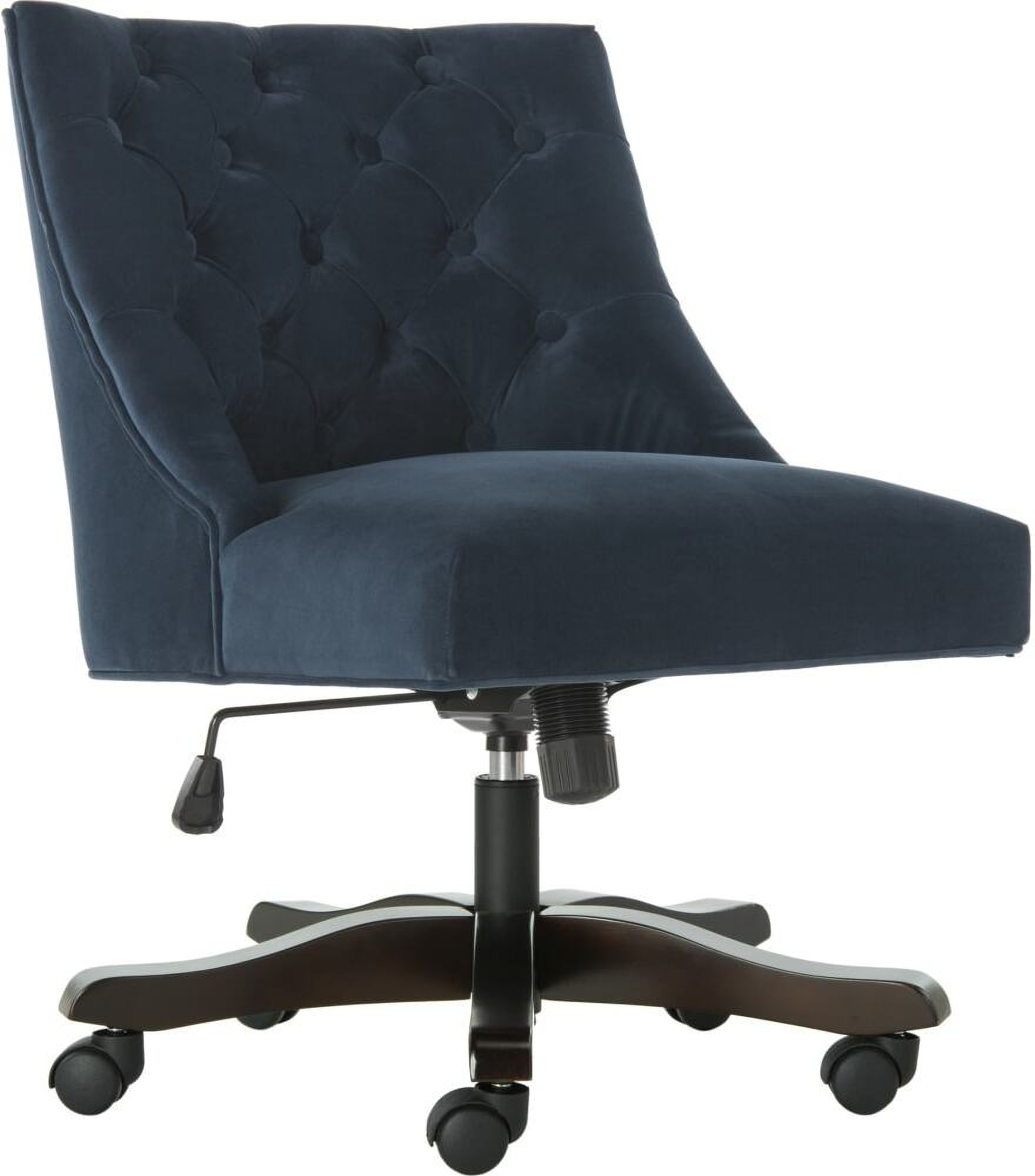 Soho Navy Tufted Velvet Swivel Desk Chair 1stopbedrooms