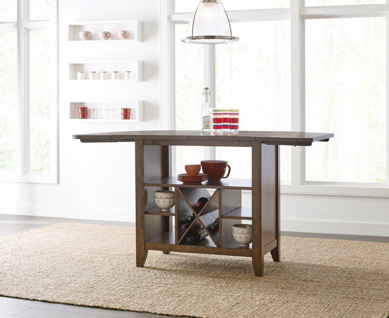 The Nook Maple Kitchen Island Set - 1StopBedrooms.