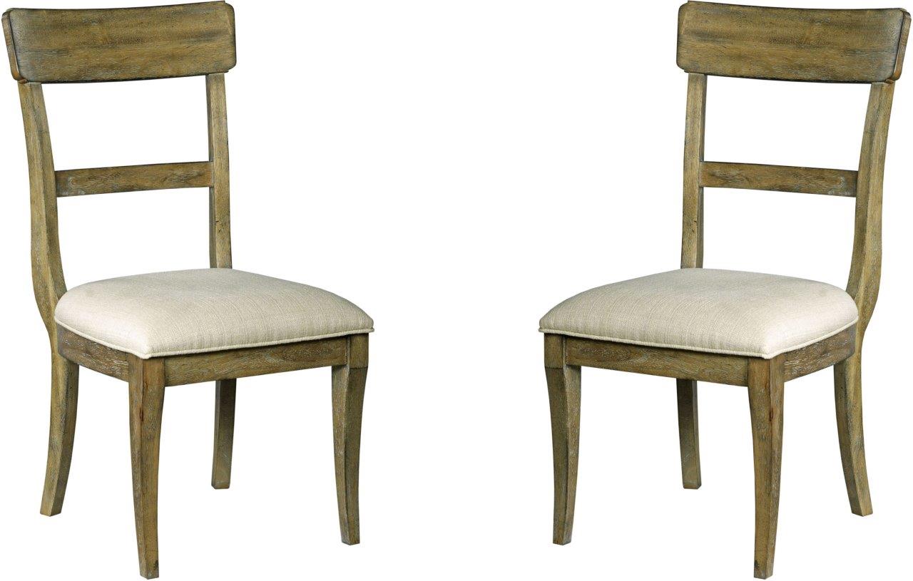 The Nook Oak Upholstered Side Chair Set Of 2 1stopbedrooms
