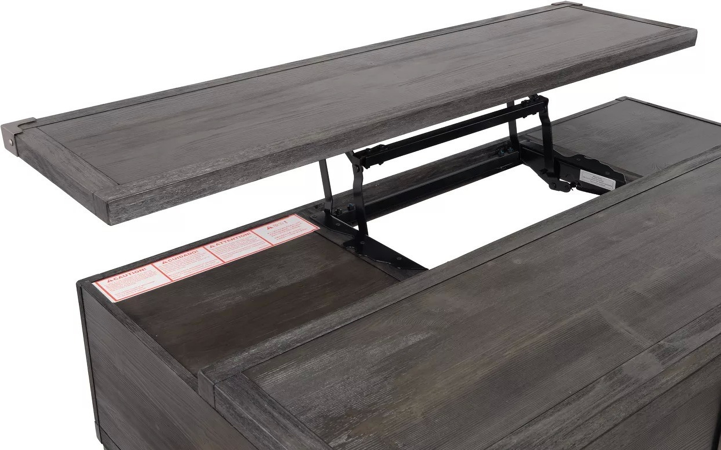 Todoe Dark Gray Lift Top Cocktail Table 1StopBedrooms.