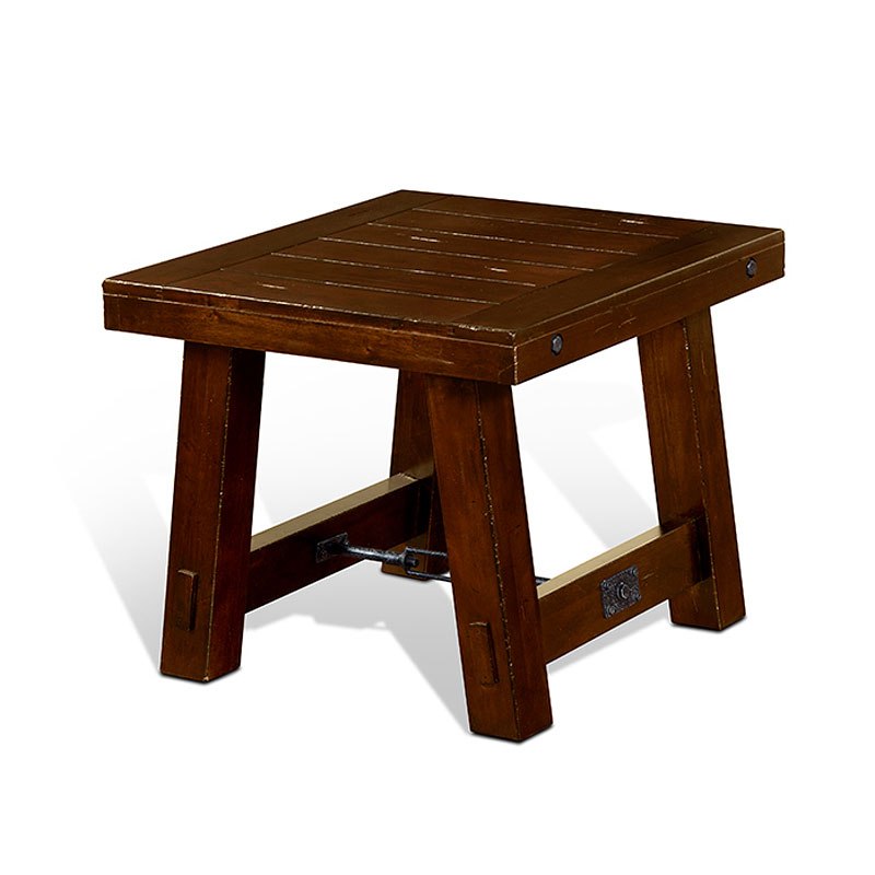 Tuscany Vintage Mocha End Table - 1StopBedrooms.