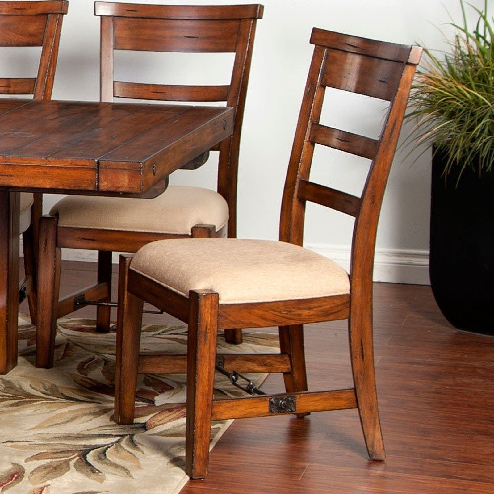 Tuscany Vintage Mocha Extendable Rectangular Trestle ...