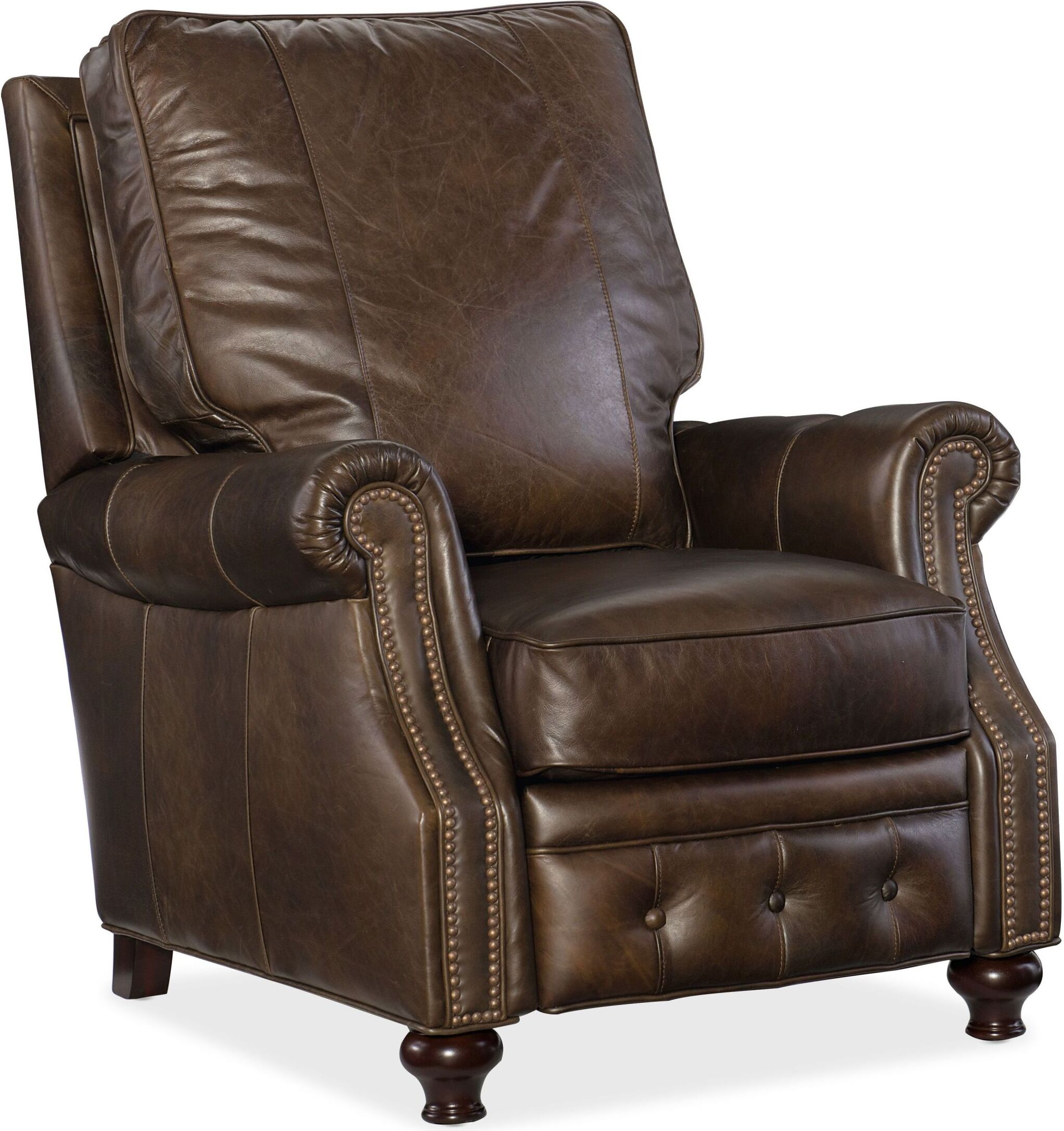 Winslow Brown Leather Recliner 1StopBedrooms.
