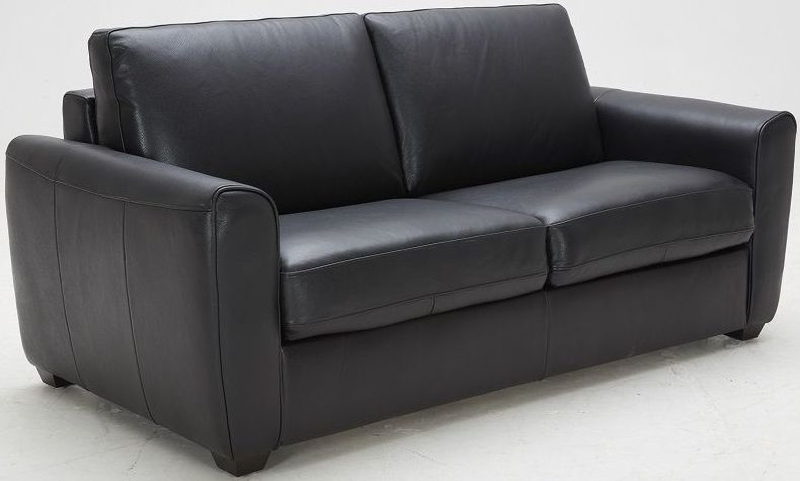 Ventura Black Leather Sofa Bed 1stopbedrooms