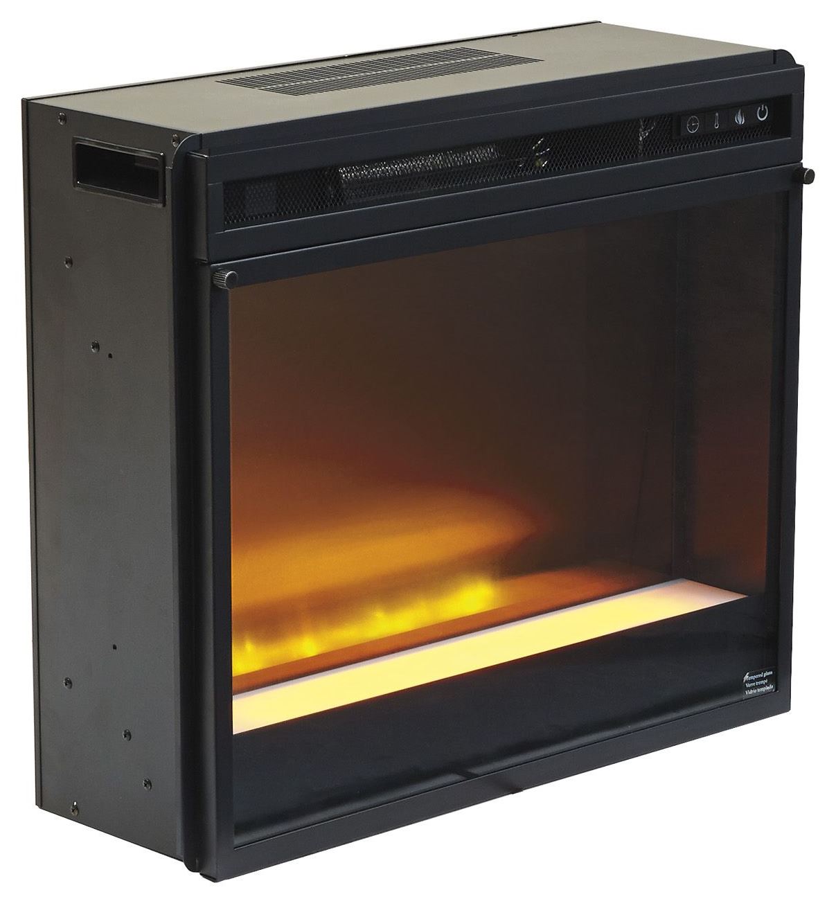 Gavelston LG TV Stand With Glass/Stone Fireplace Insert 1StopBedrooms.