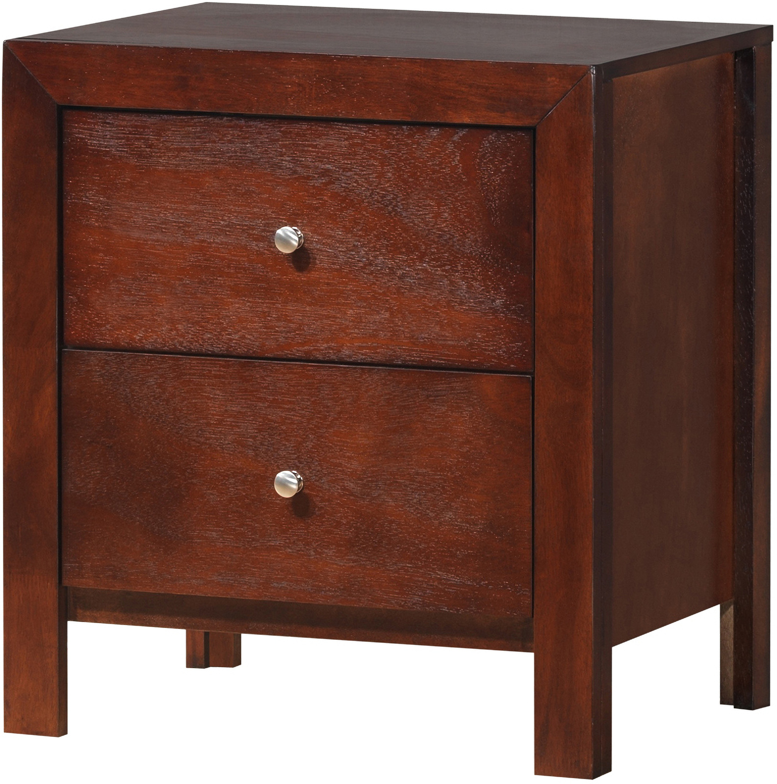 Glory Furniture G2400 2 Drawer Nightstand In Cherry N Glory Furniture G2400 2 Drawer Nightstand In Cherry N Media Gallery