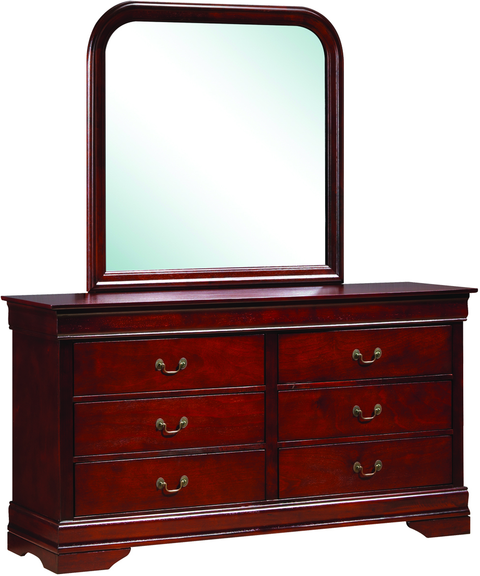 Glory Furniture G3100 Low Profile Storage Bedroom Set In Cherry