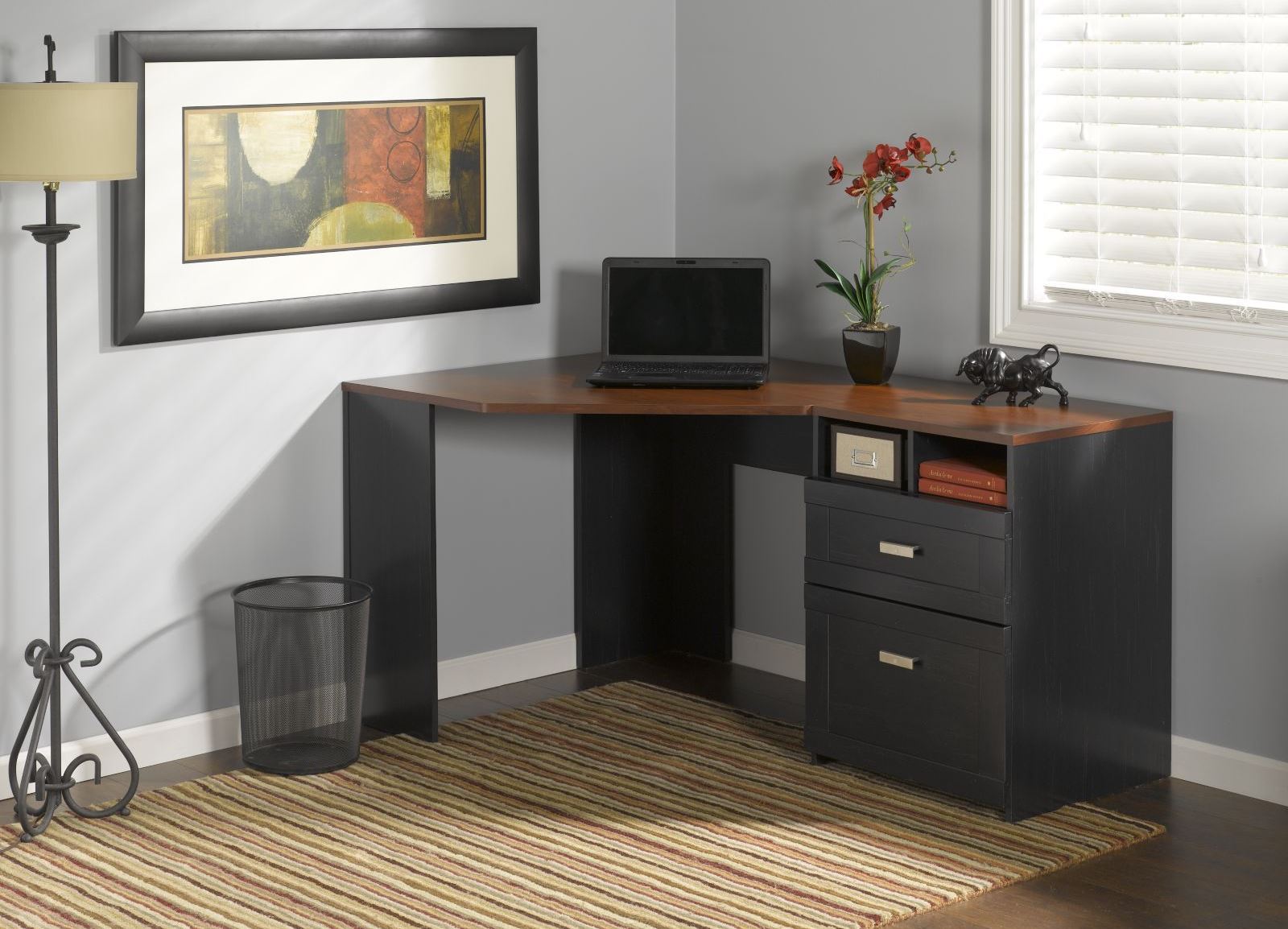 bush furniture wheaton reversible corner desk