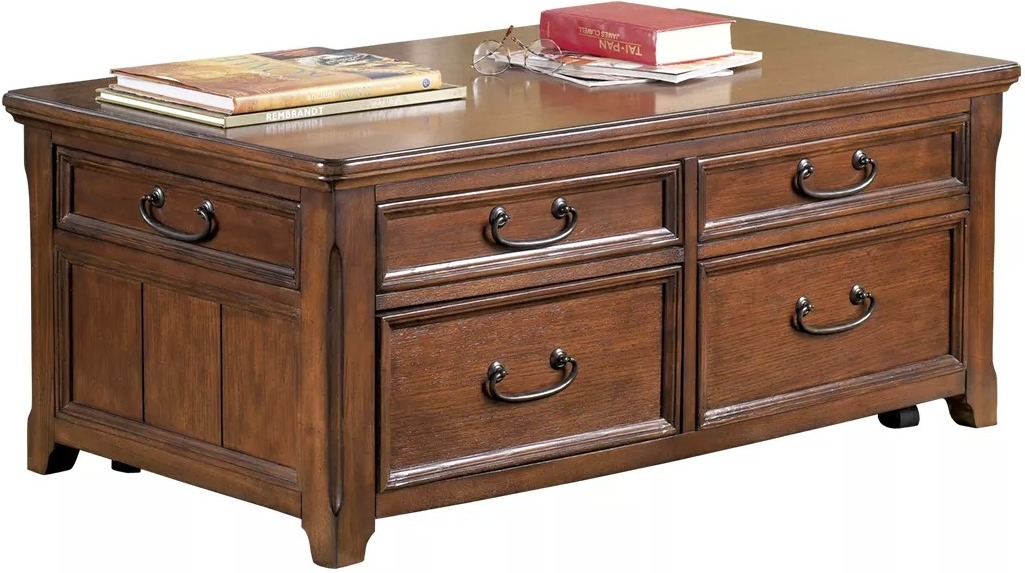 Woodboro Rectangular Lift Top Cocktail Table - 1StopBedrooms.