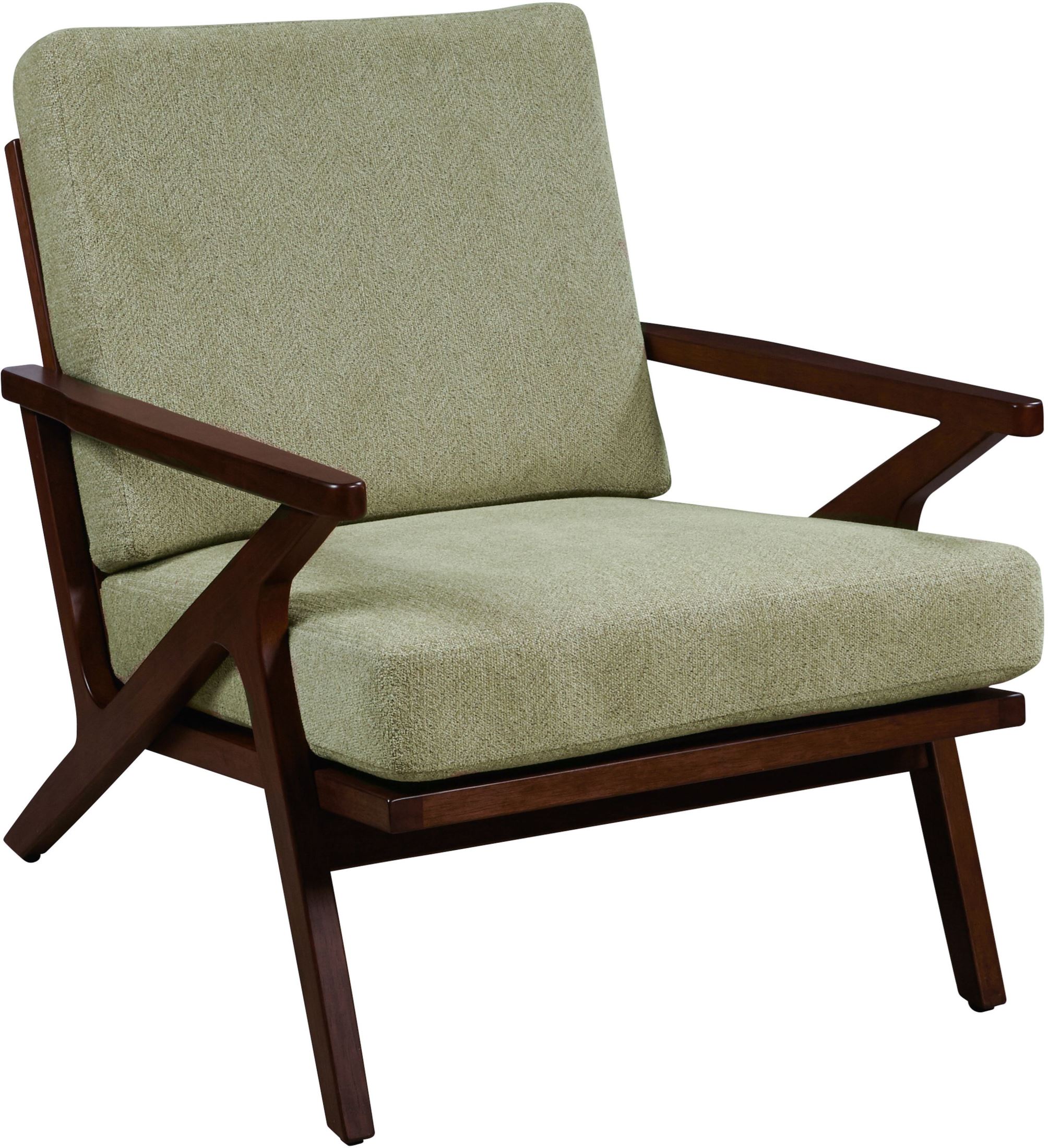 Sage Green Wood Accent Arm Chair - 1StopBedrooms.