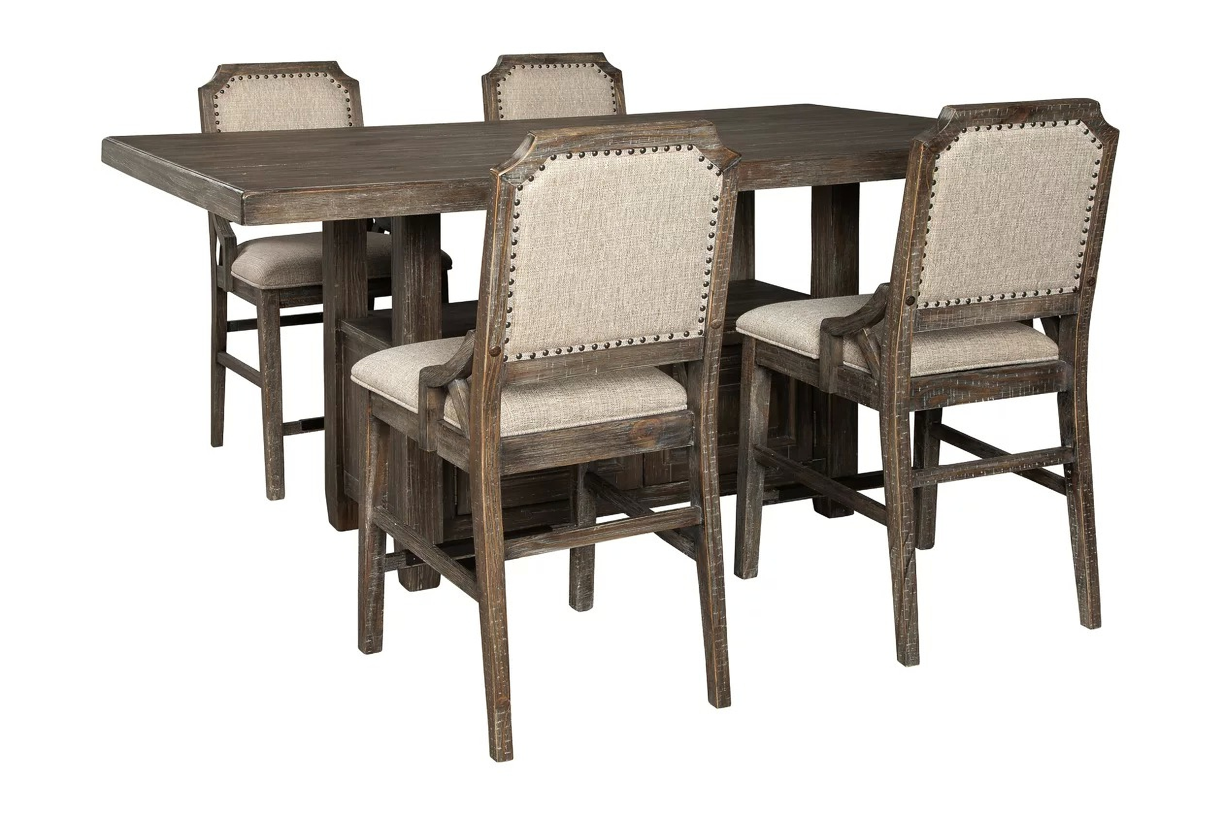 Wyndahl Rustic Brown Counter Height Dining Table - 1StopBedrooms.