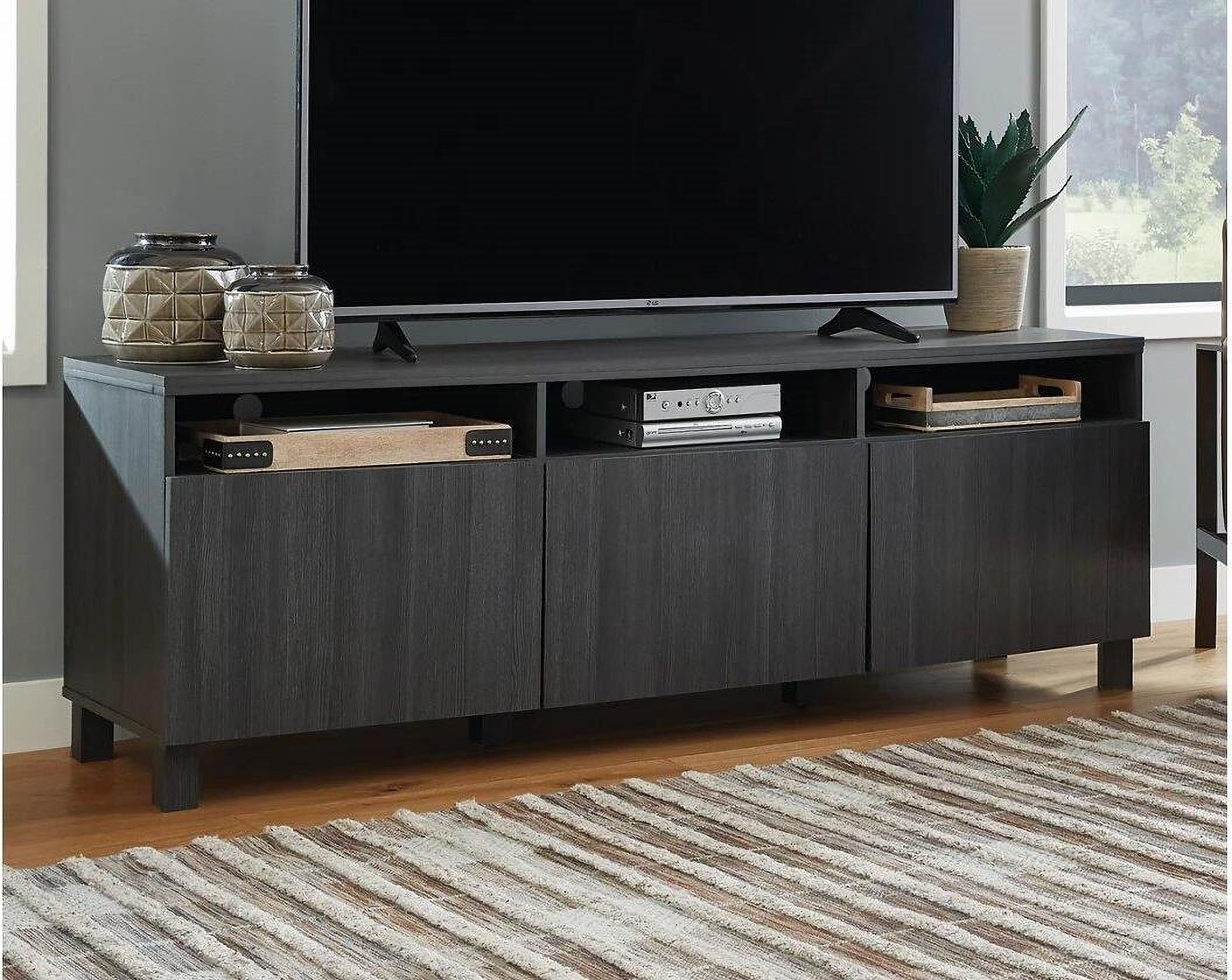 Yarlow Black 70 Inch Large TV Stand - 1StopBedrooms.