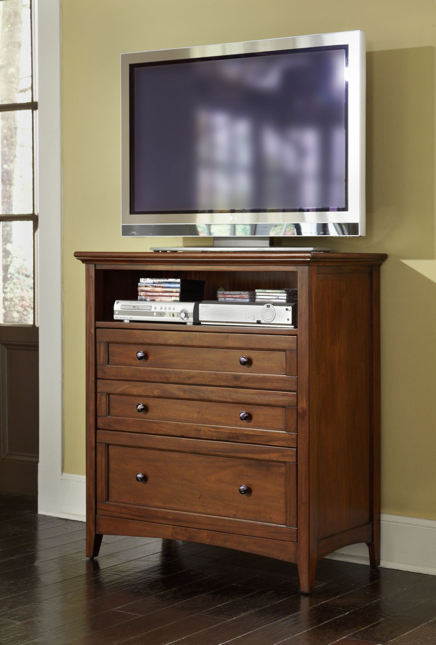 Bedroom Set With Media Chest       : Elements International Hamilton Traditional Bedroom Tv Stand Dream Home Interiors Media Chests / Signature designs by ashley weeki white media chest from tv media chest bedroom , image source:
