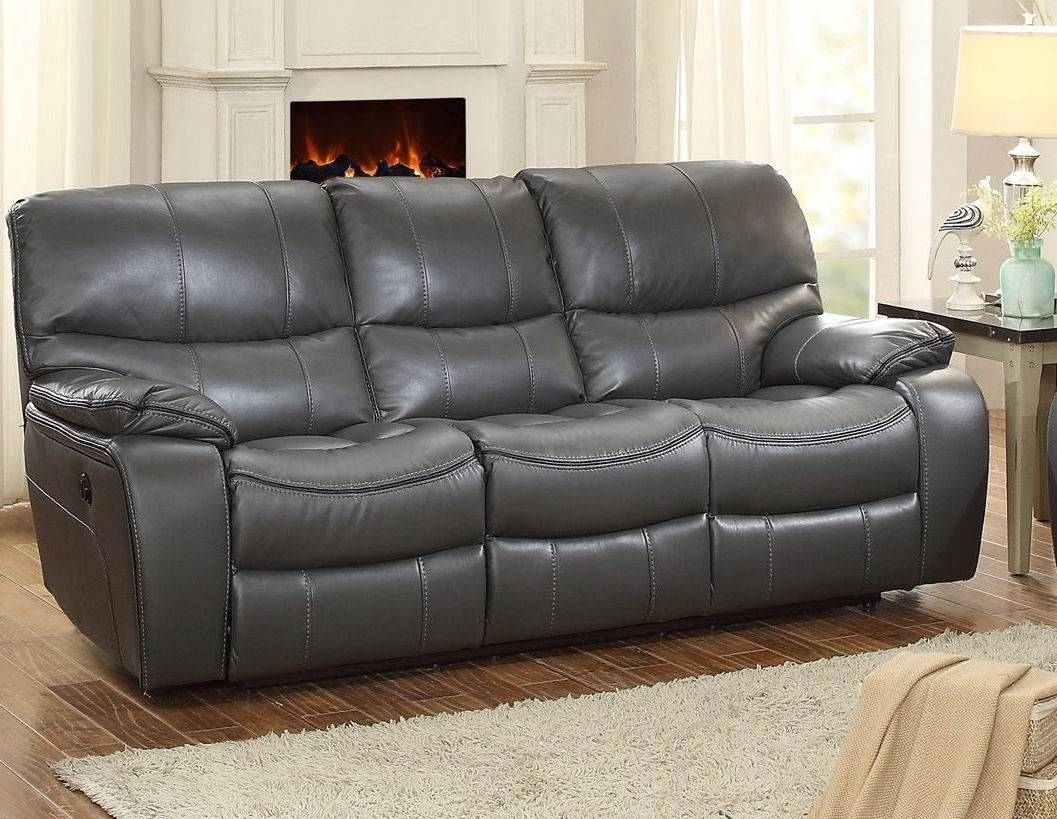 Warnerton Chocolate Power Reclining Sofa 1stopbedrooms