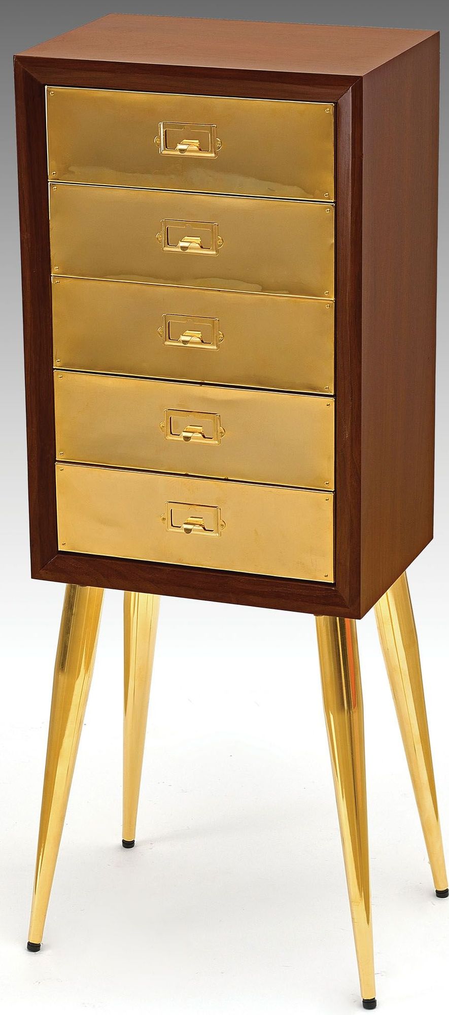 Melange Gold Glamour Floor Mirror with Jewelry Storage 1StopBedrooms.