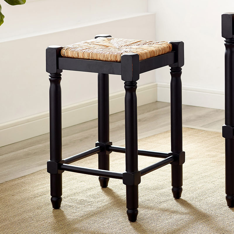 Realyn Chipped White Counter Height Bar Stool 1StopBedrooms.