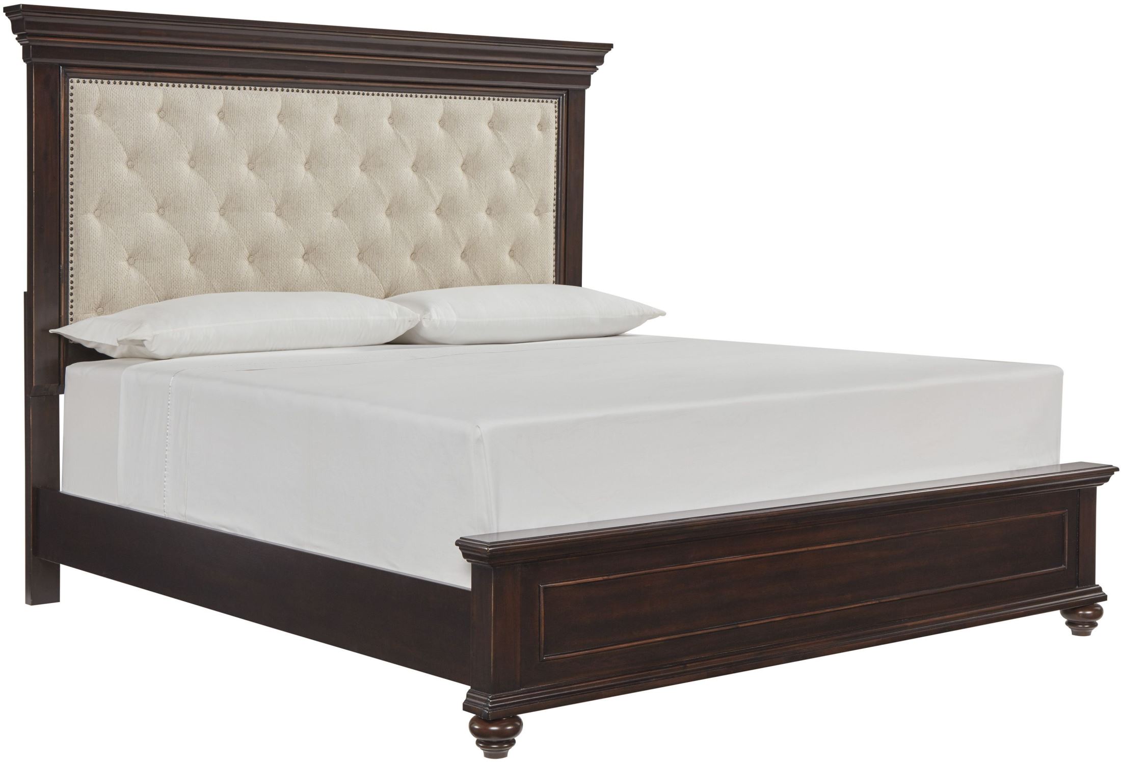 Fuqua King Panel Bed With Storage Footboard 1stopbedrooms