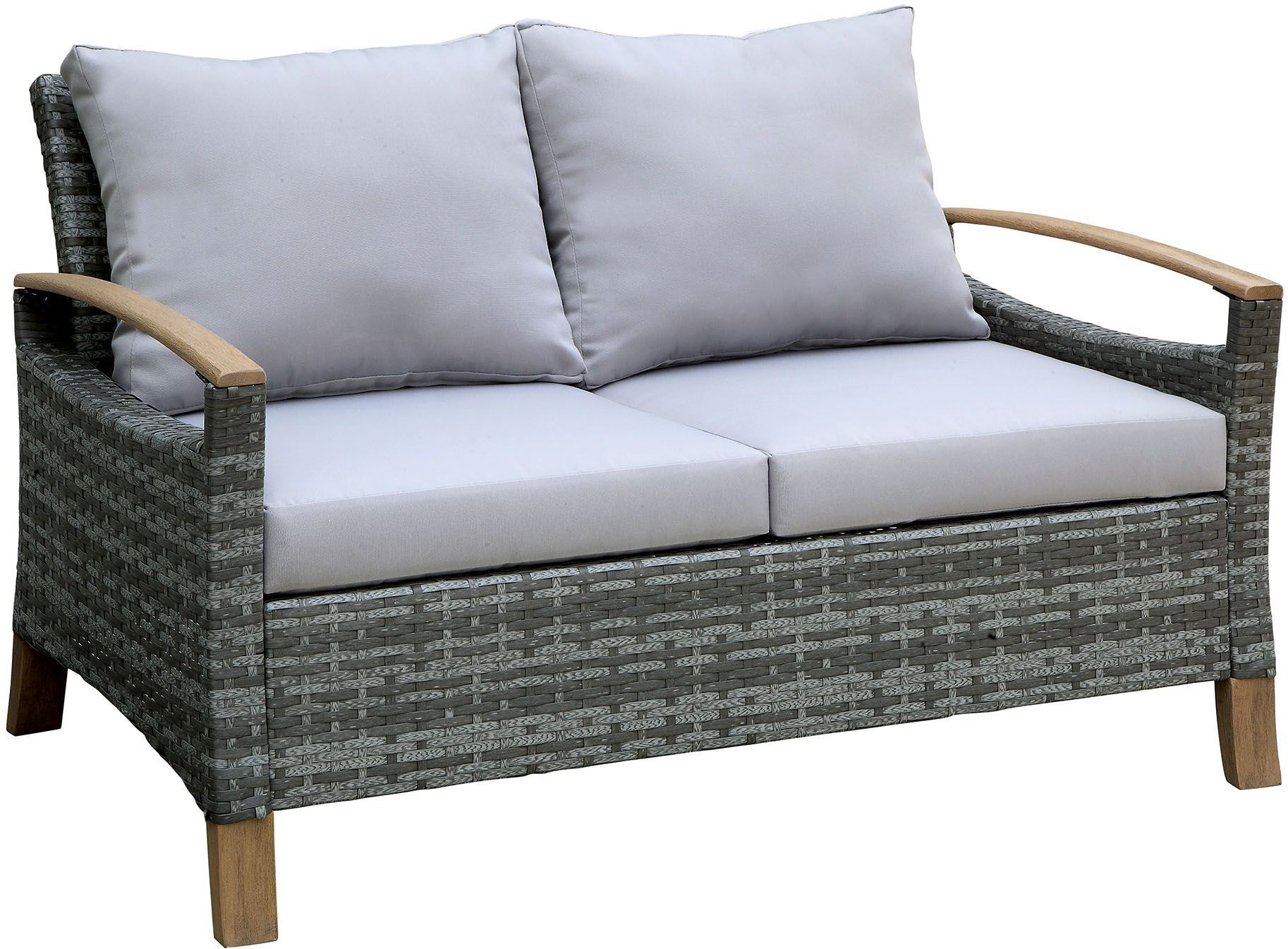 Clare View Beige Outdoor Sofa with Cushion 1StopBedrooms.