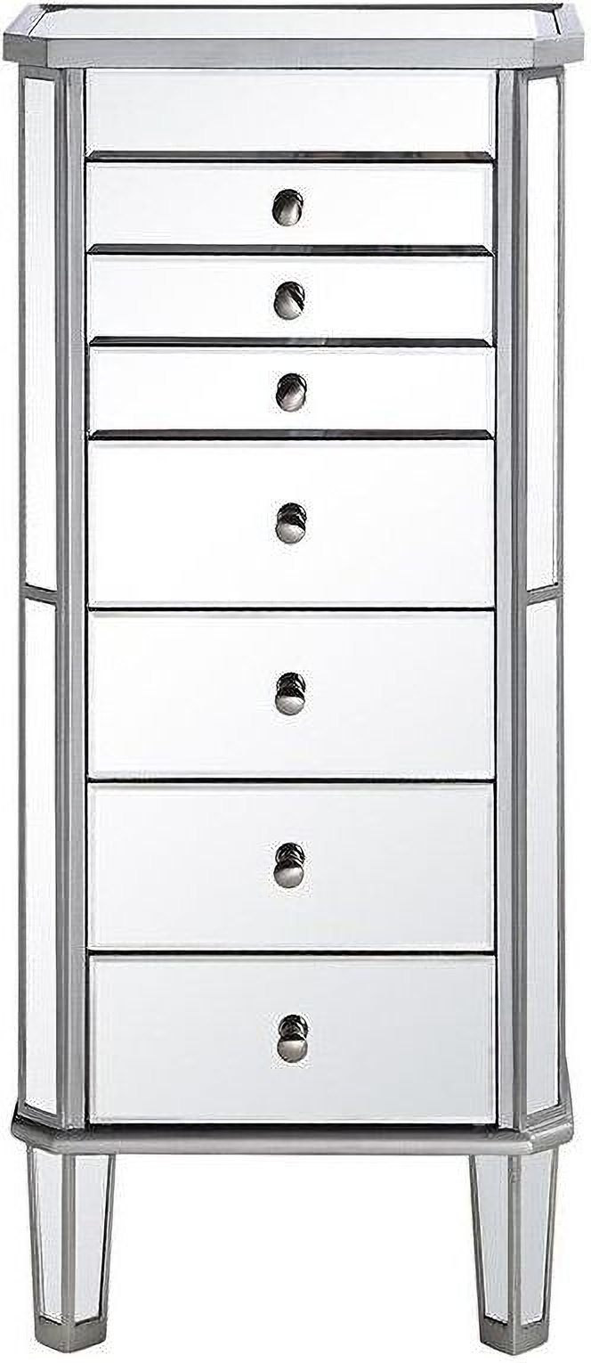 Melange Gold Glamour Floor Mirror with Jewelry Storage 1StopBedrooms.