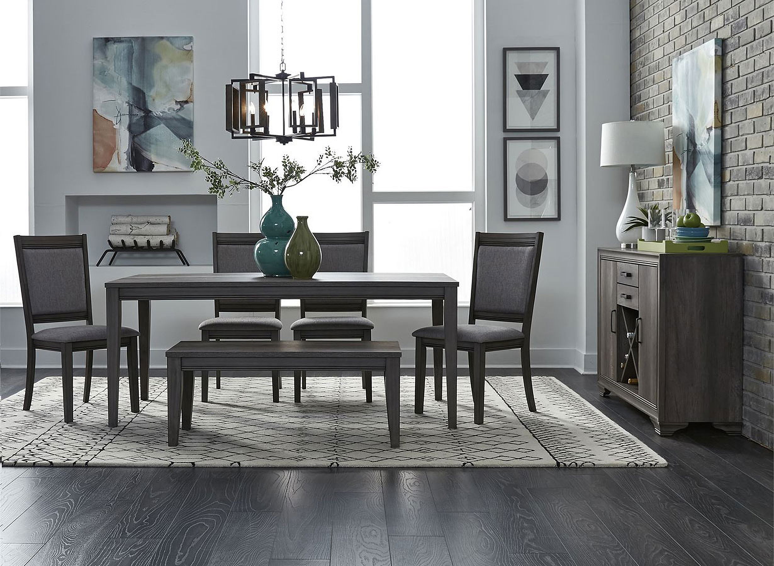 Savion Espresso Round Pedestal Extendable Dining Room Set 1StopBedrooms.