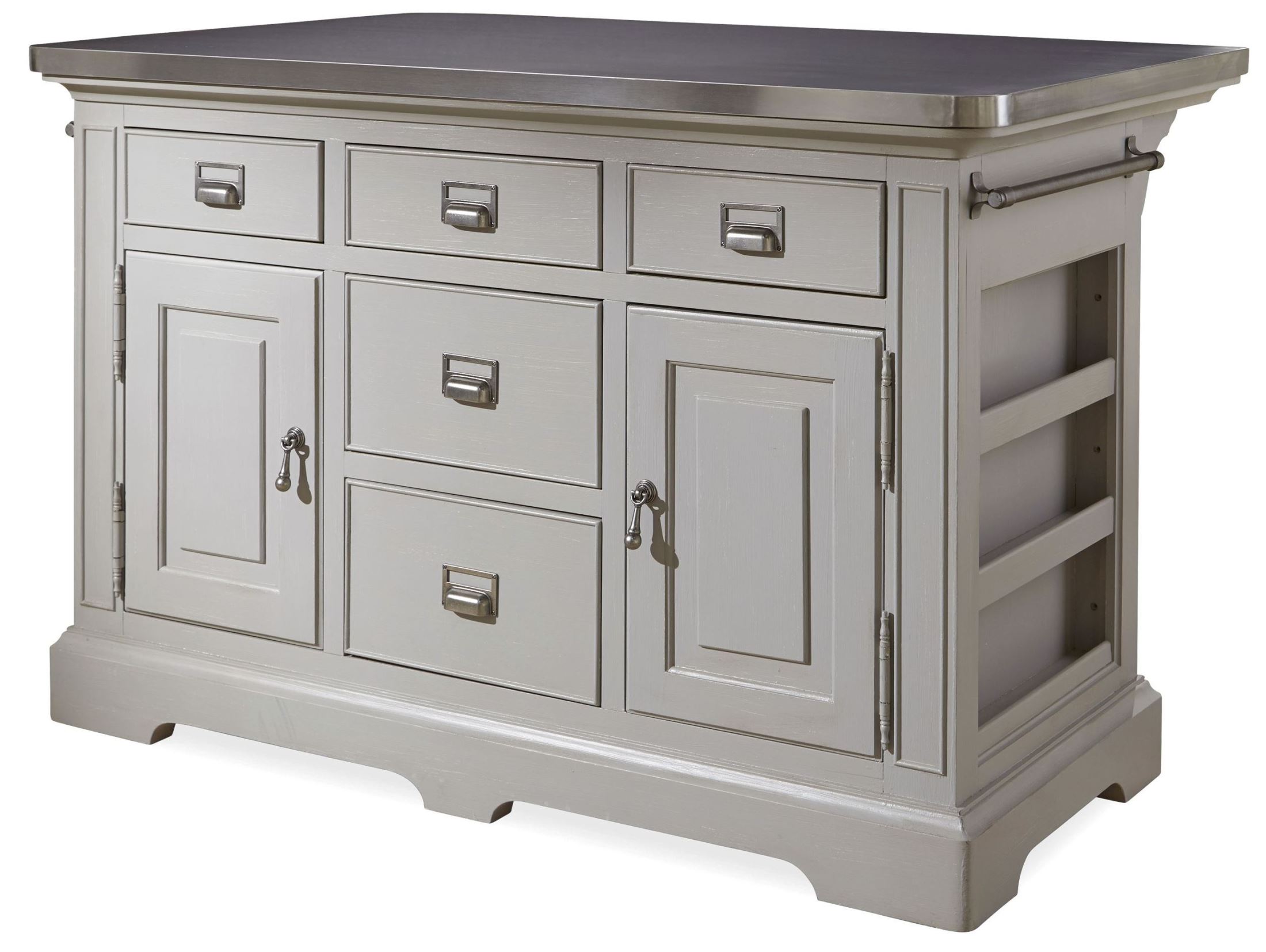 Coaster White Buttermilk/Cherry Kitchen Island 102271 Buttermilk