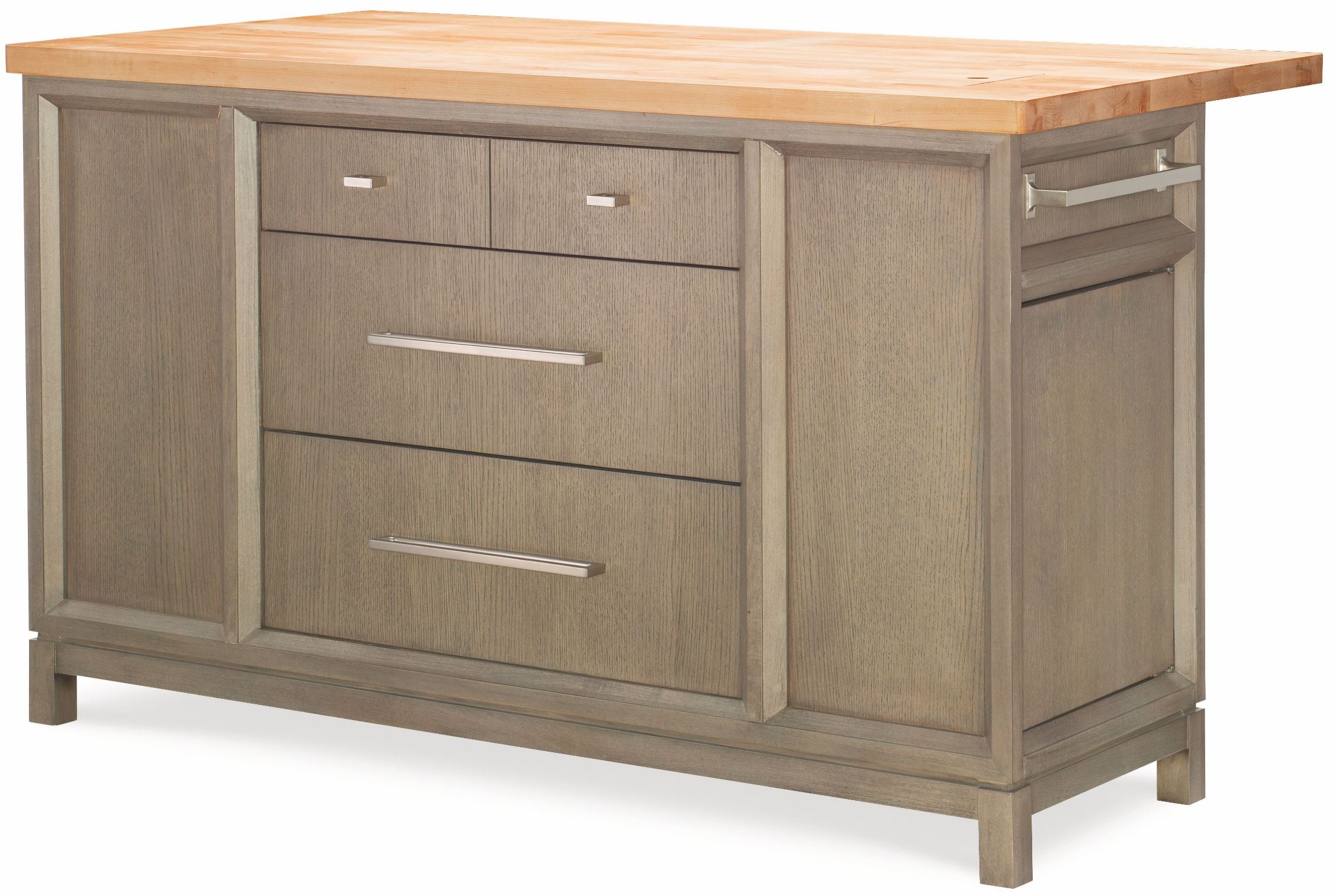 Coaster White Buttermilk/Cherry Kitchen Island 102271 Buttermilk