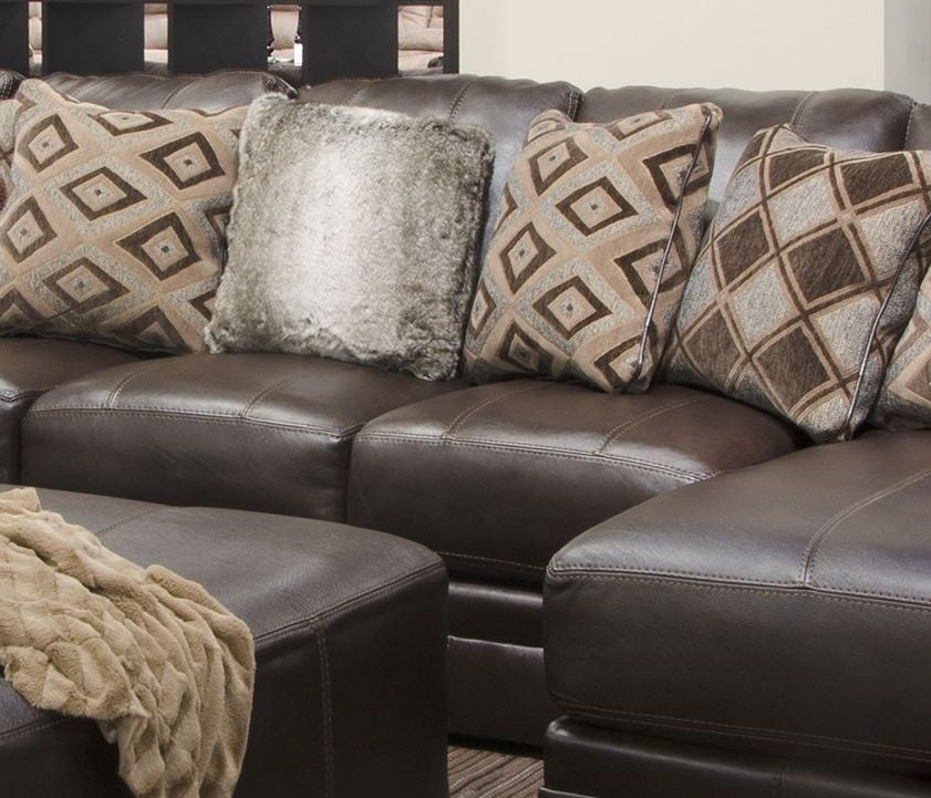 Denali Chocolate Sectional 1StopBedrooms.
