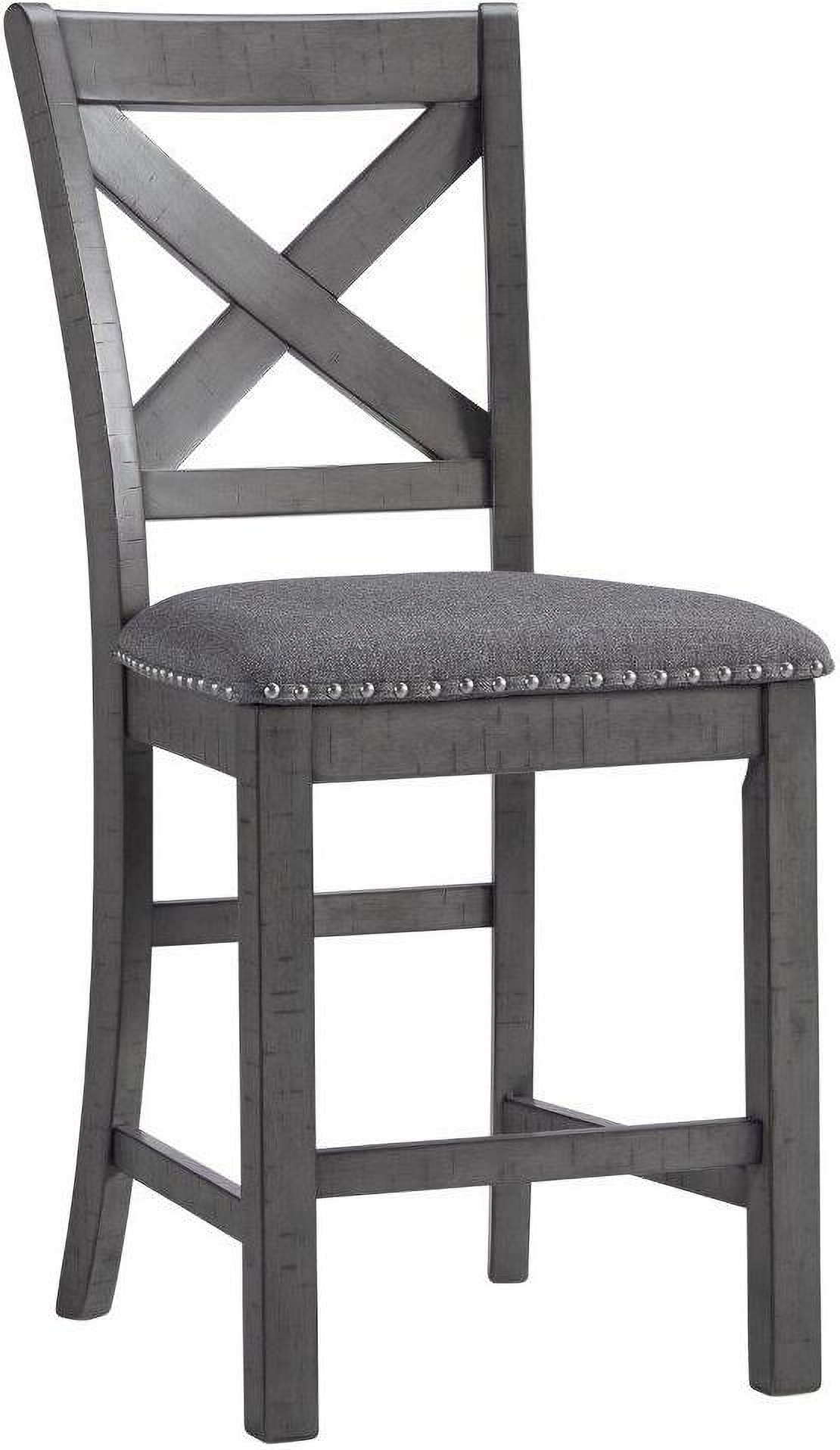 Myshanna Gray Rectangular Extendable Counter Height Dining Room Set